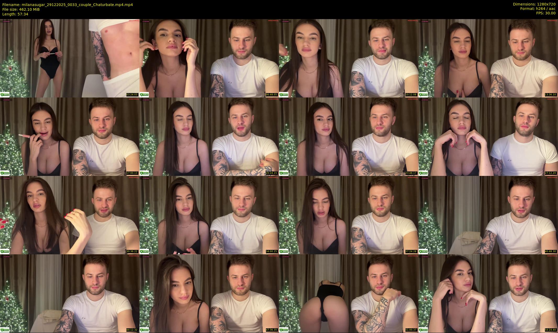 milanasugar — 58 minute Chaturbate couple cam show recording, 720p, Dec 29, 2025