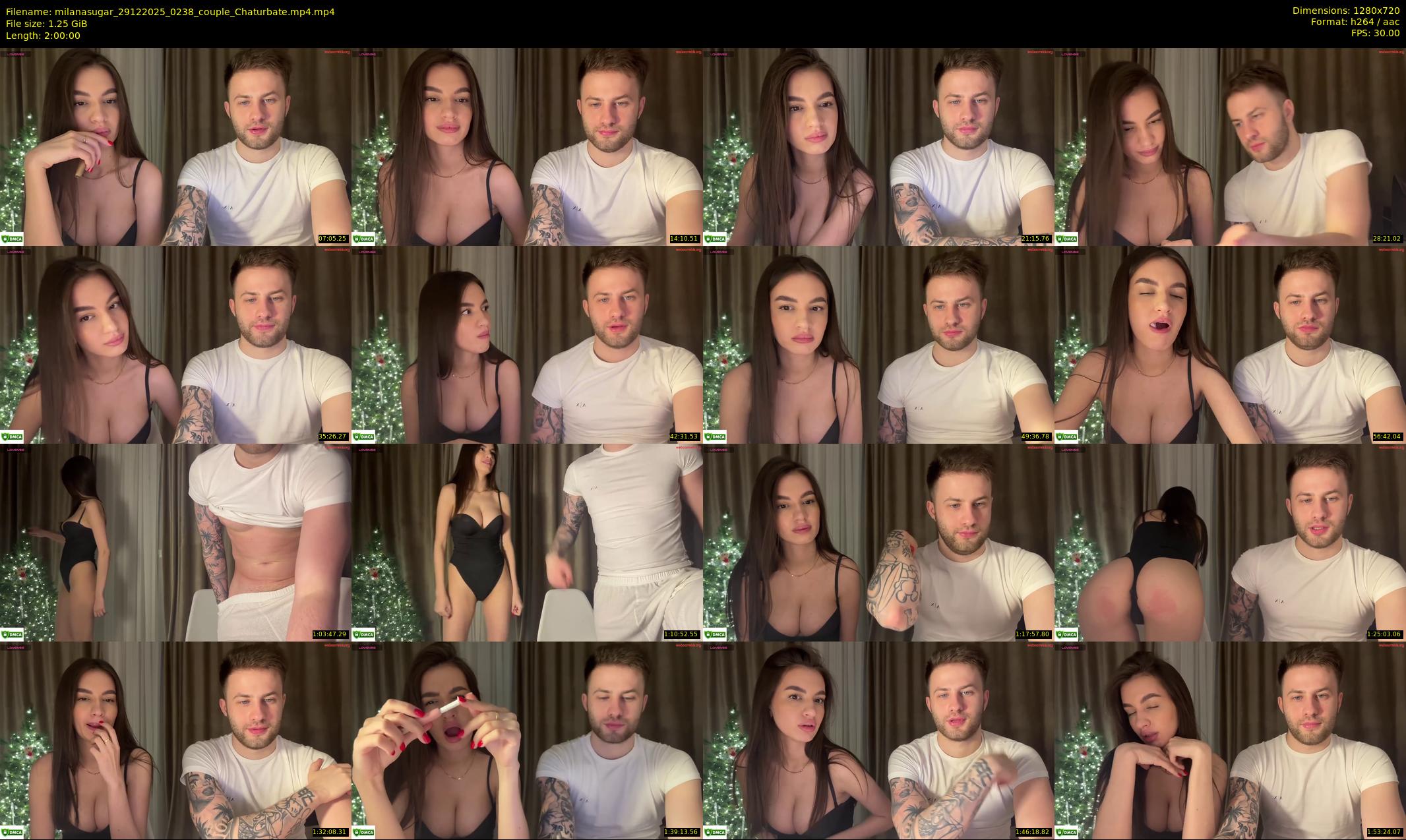 milanasugar — 120 minute Chaturbate couple cam show recording, 720p, Dec 29, 2025