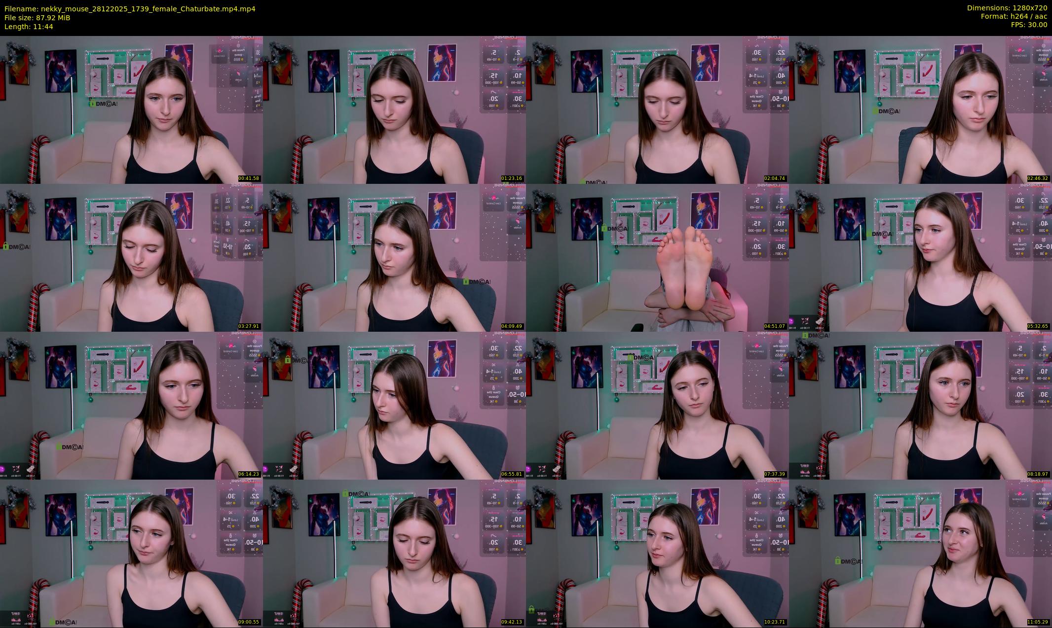 nekky_mouse — 12 minute Chaturbate female cam show recording, 720p, Dec 28, 2025