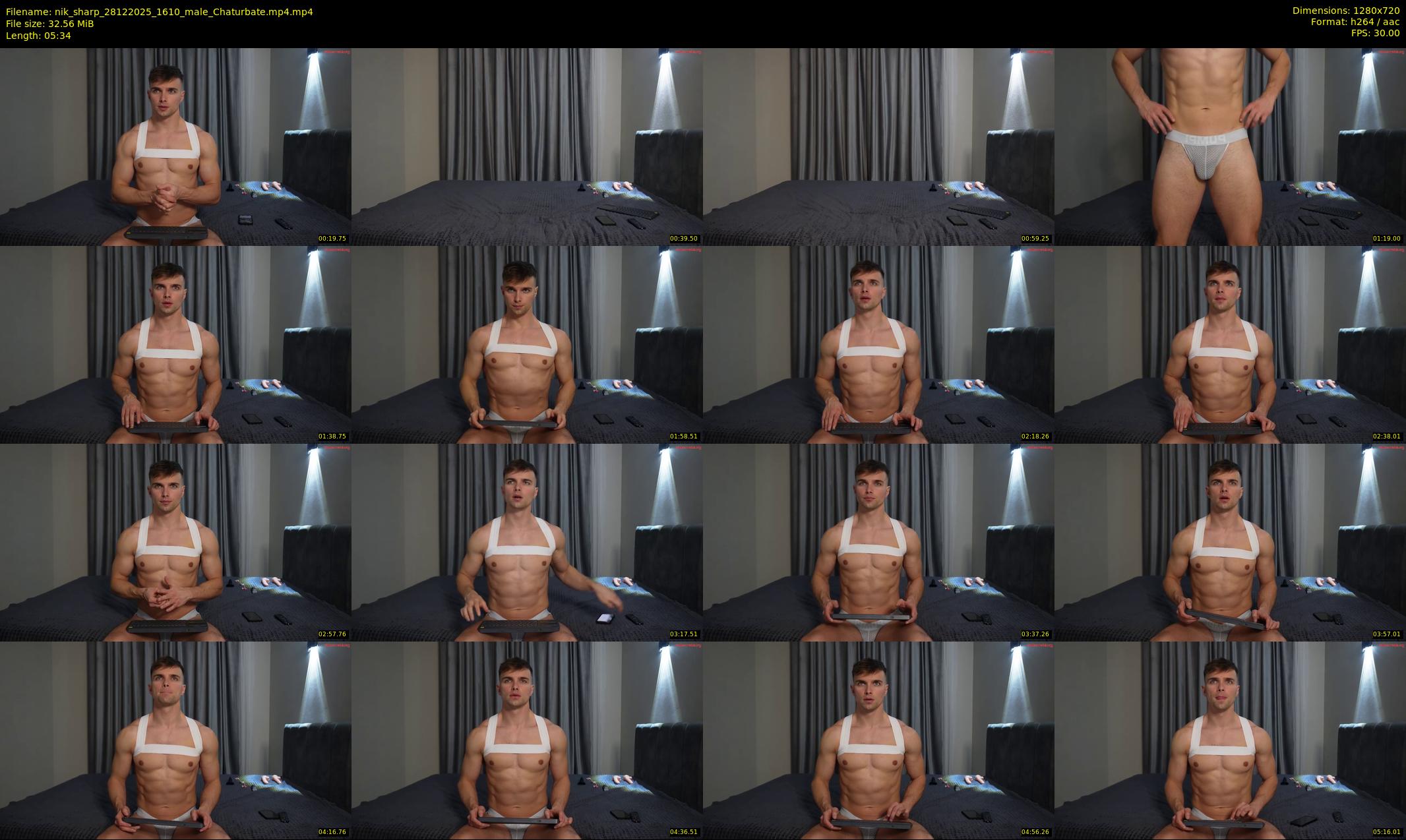 nik_sharp — 6 minute Chaturbate male cam show recording, 720p, Dec 28, 2025