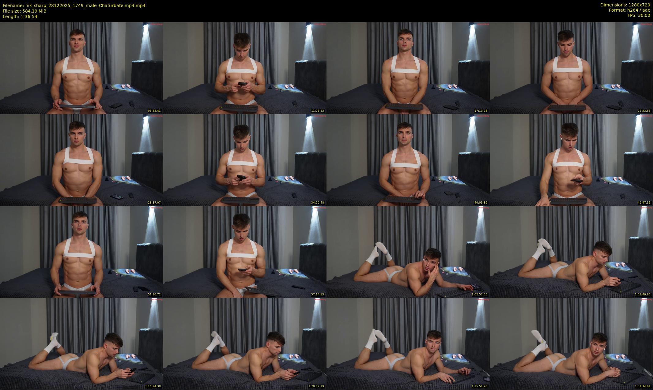nik_sharp — 97 minute Chaturbate male cam show recording, 720p, Dec 28, 2025