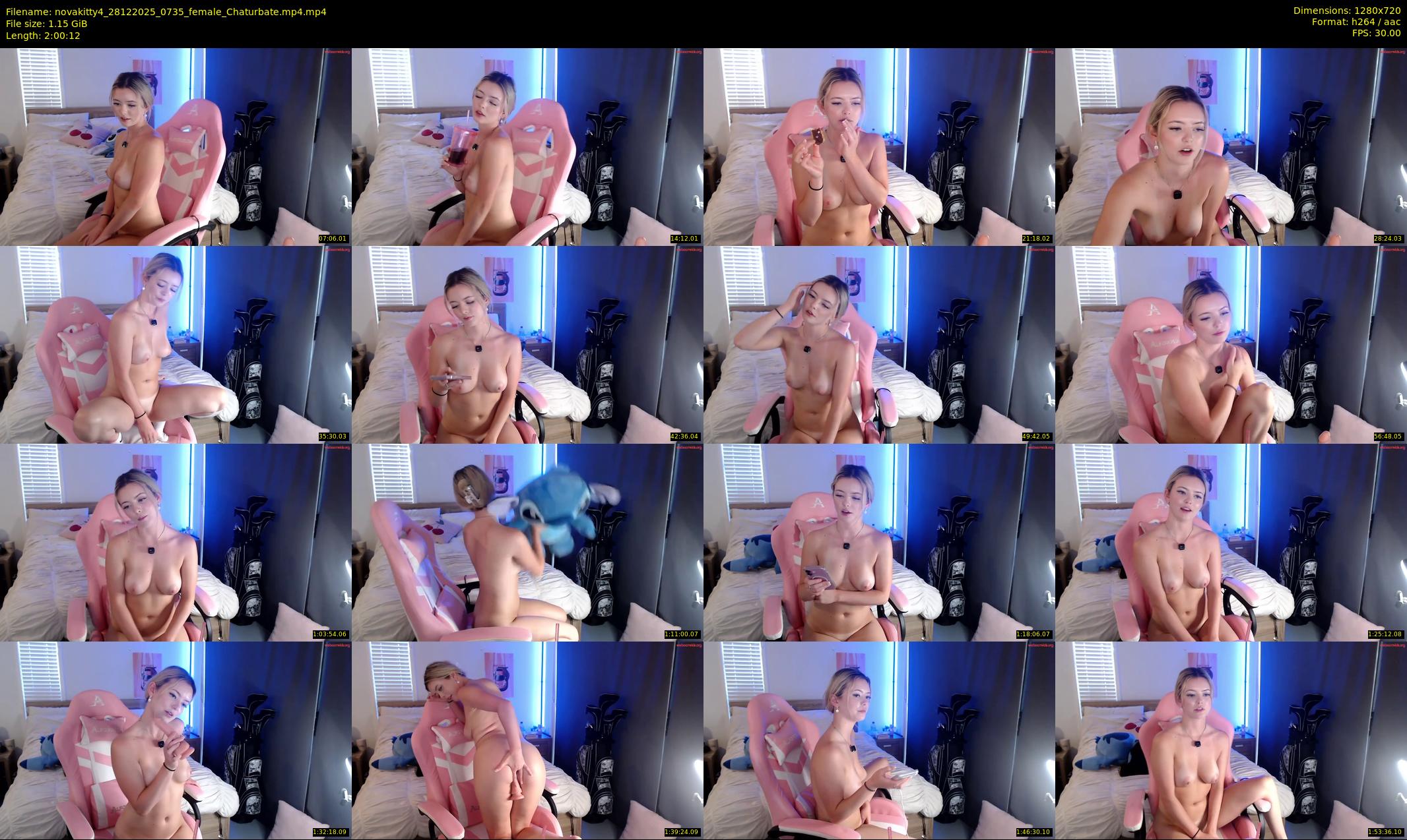 novakitty4 — 121 minute Chaturbate female cam show recording, 720p, Dec 28, 2025