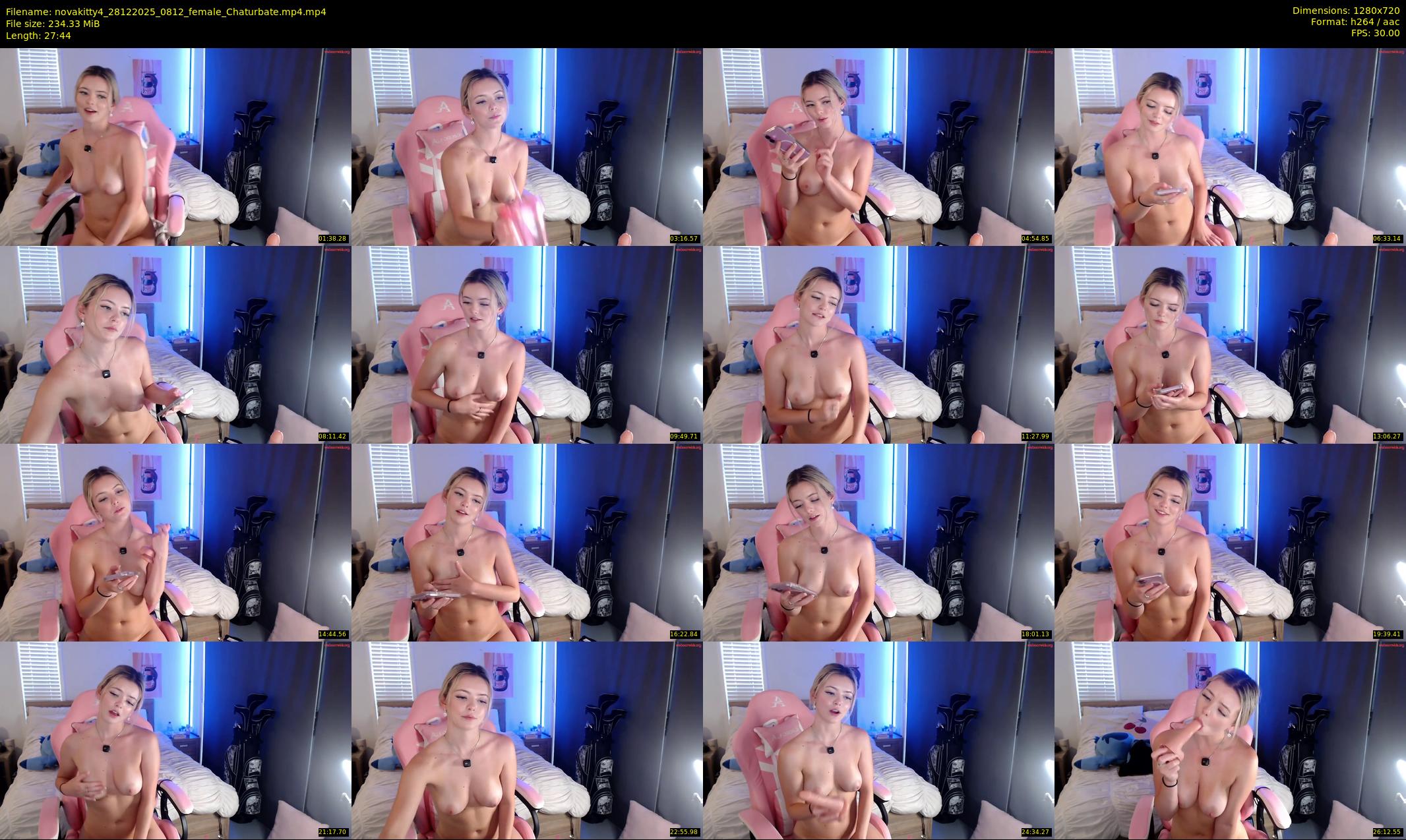 novakitty4 — 28 minute Chaturbate female cam show recording, 720p, Dec 28, 2025