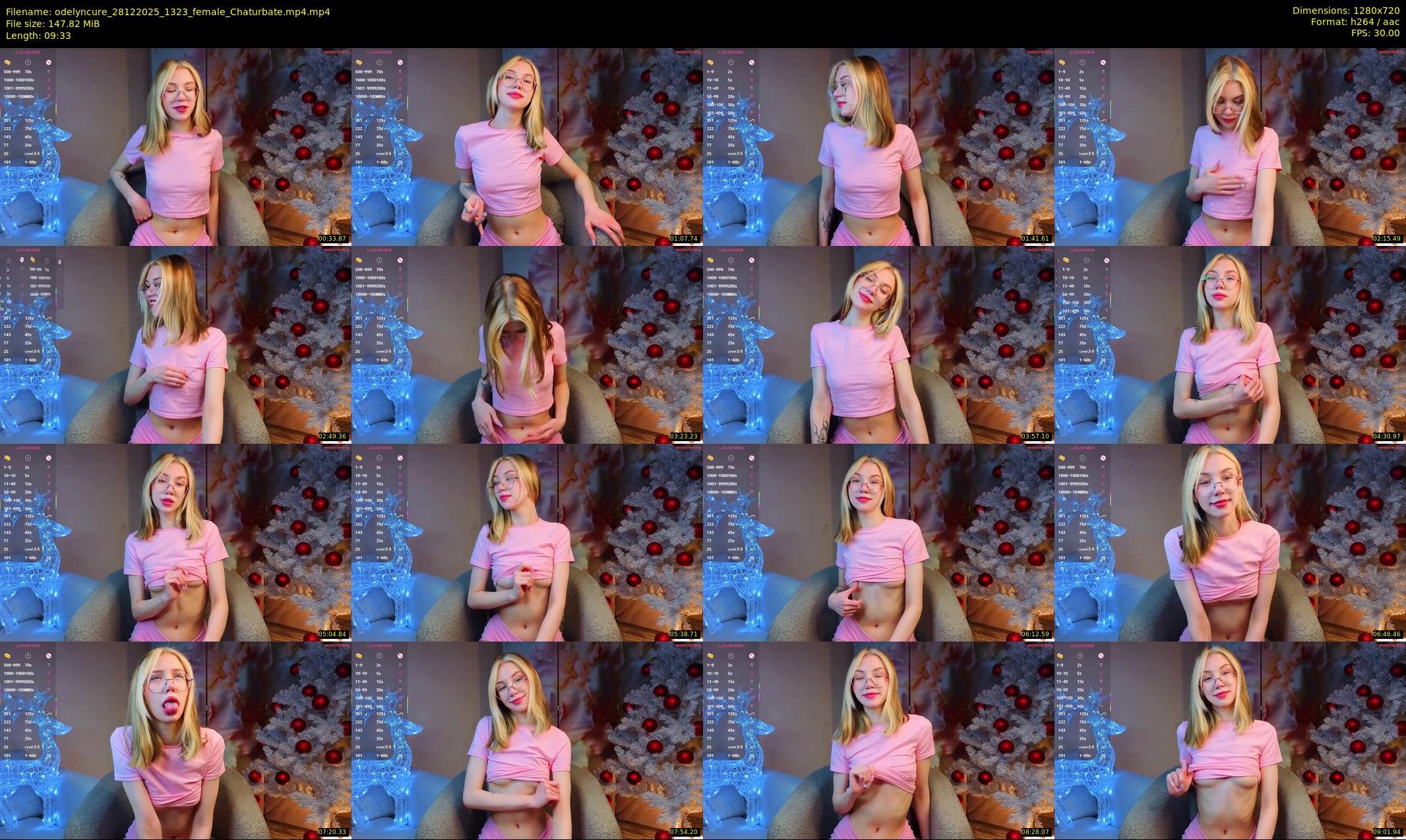 odelyncure — 10 minute Chaturbate female cam show recording, 720p, Dec 28, 2025