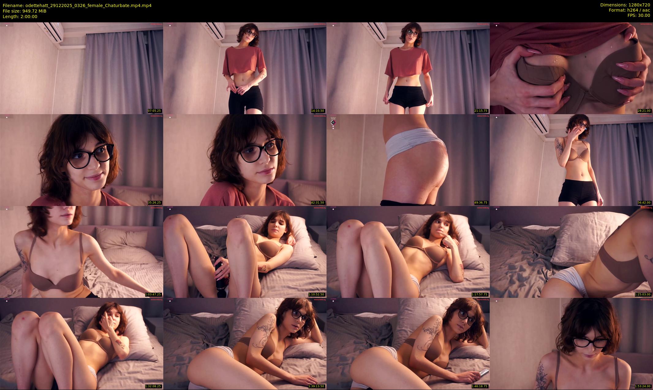 odettehatt — 120 minute Chaturbate female cam show recording, 720p, Dec 29, 2025
