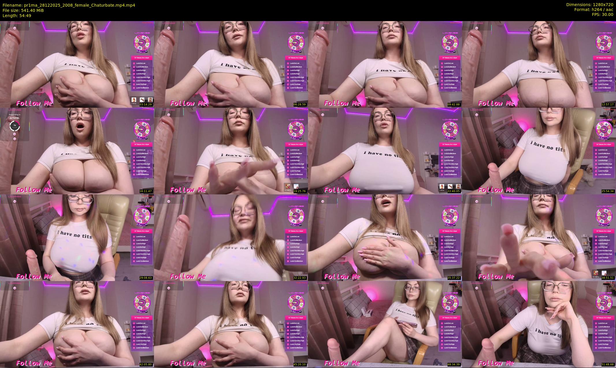 pr1ma — 55 minute Chaturbate female cam show recording, 720p, Dec 28, 2025