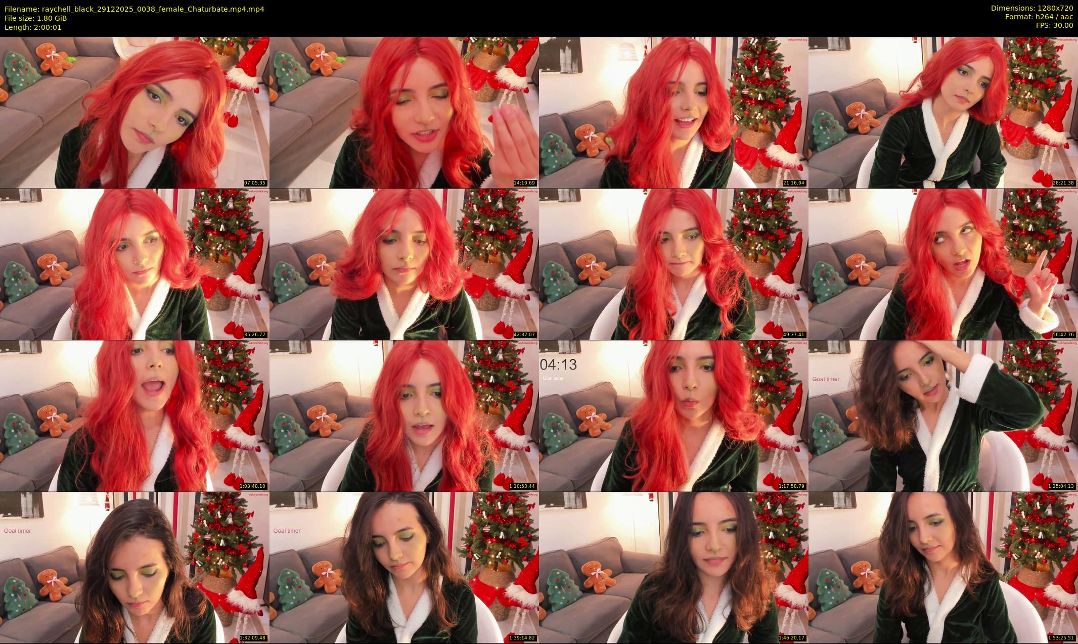 raychell_black — 121 minute Chaturbate female cam show recording, 720p, Dec 29, 2025