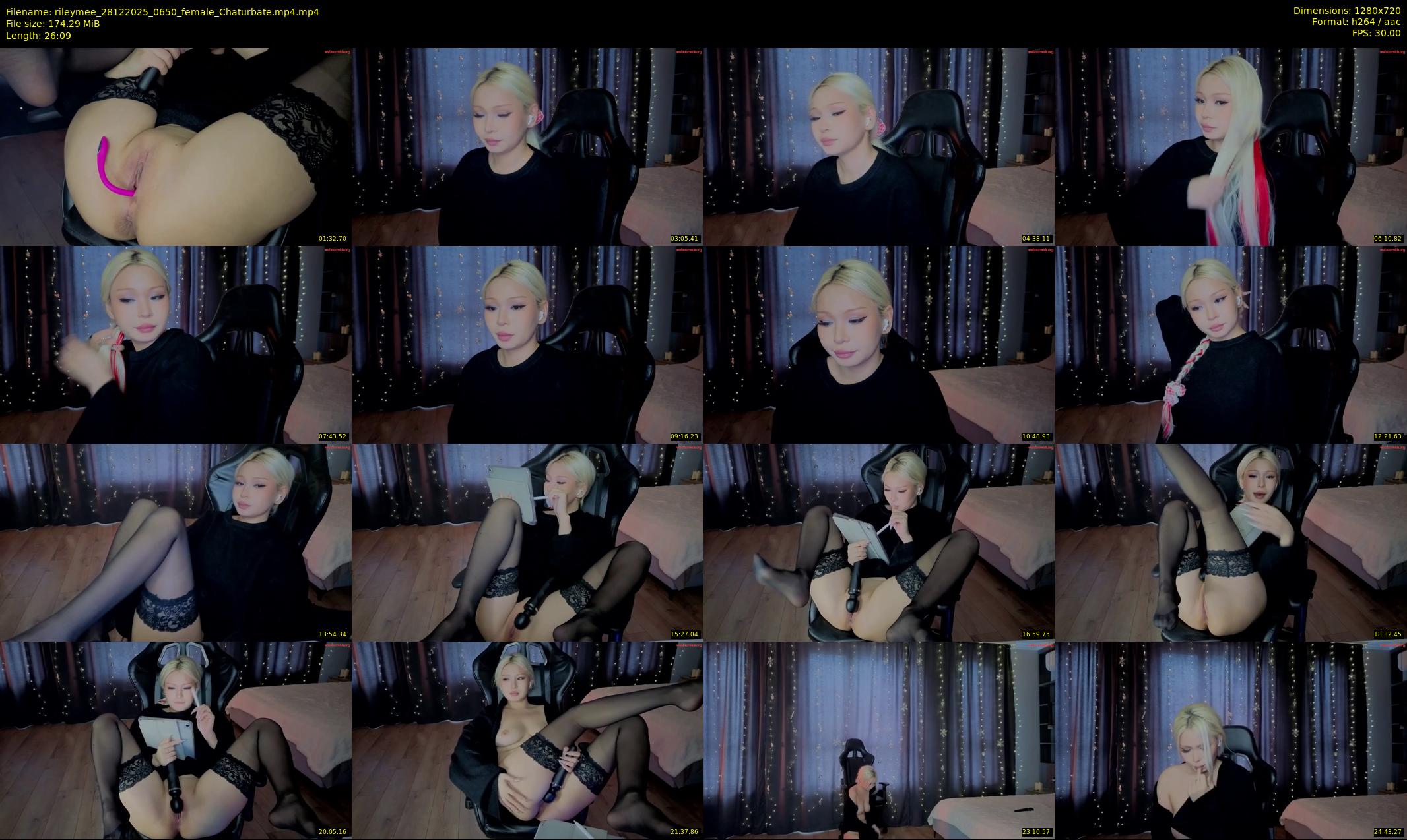 rileymee — 27 minute Chaturbate female cam show recording, 720p, Dec 28, 2025