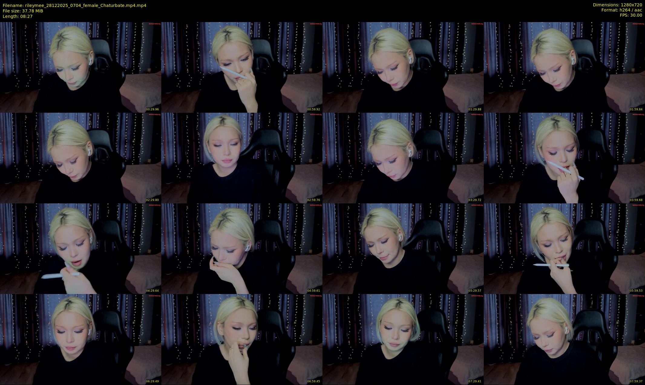 rileymee — 9 minute Chaturbate female cam show recording, 720p, Dec 28, 2025