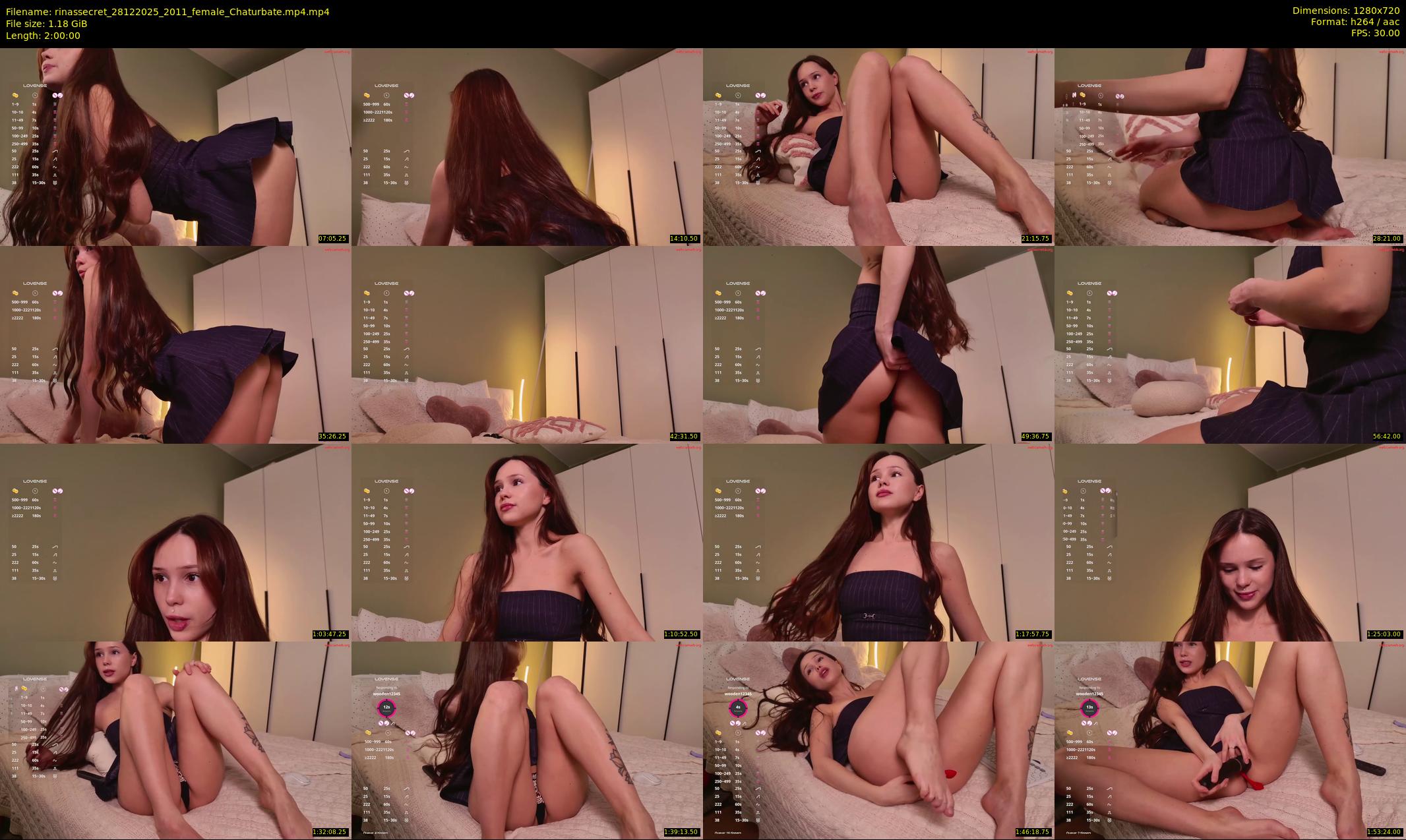 rinassecret — 120 minute Chaturbate female cam show recording, 720p, Dec 28, 2025