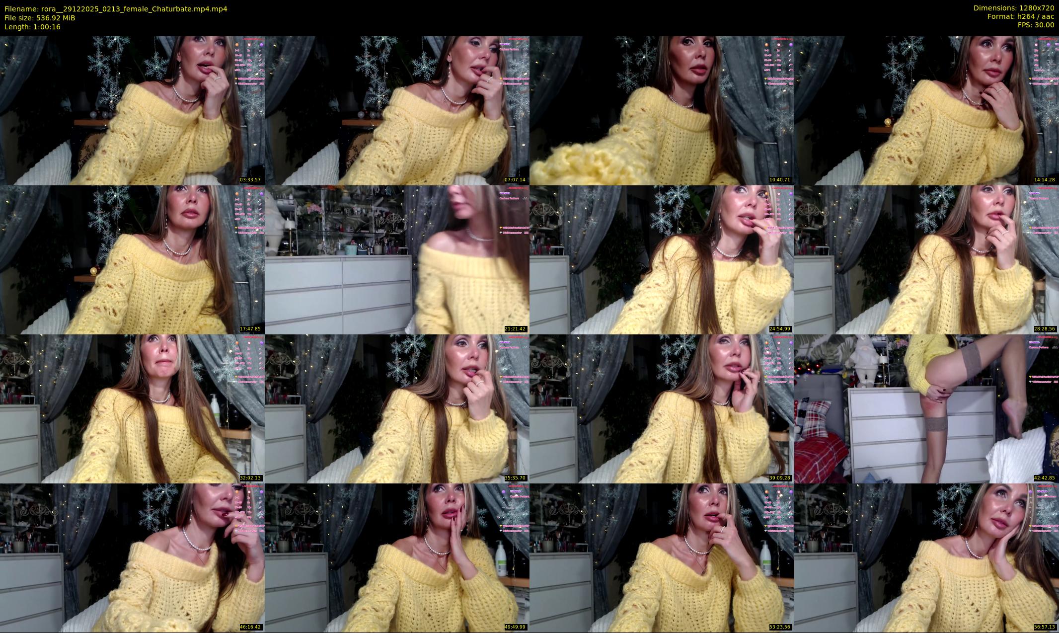 rora_ — 61 minute Chaturbate female cam show recording, 720p, Dec 29, 2025
