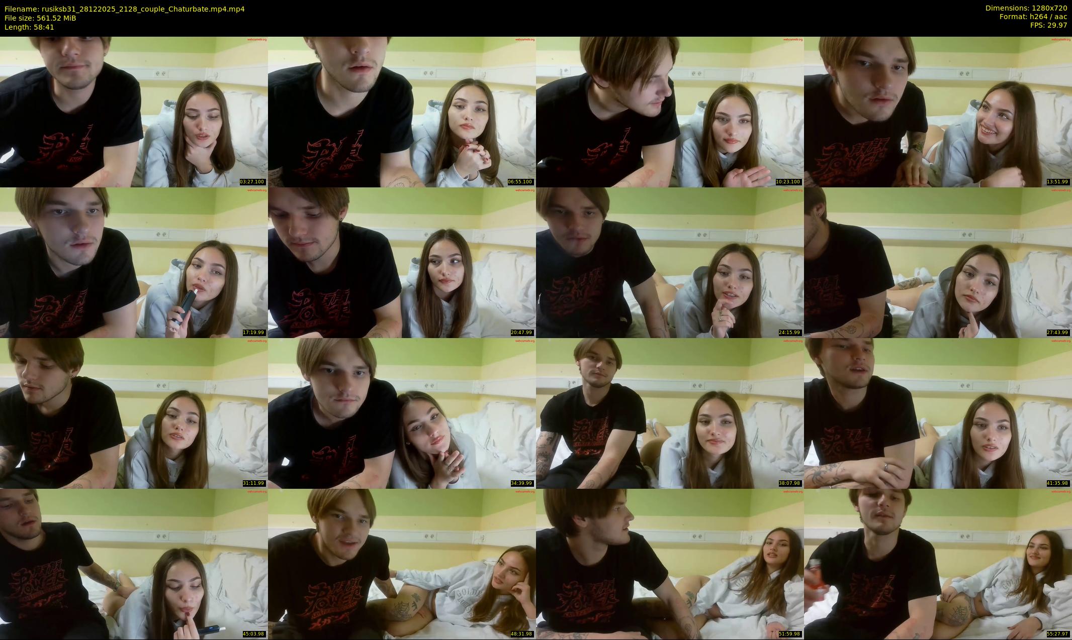rusiksb31 — 59 minute Chaturbate couple cam show recording, 720p, Dec 28, 2025