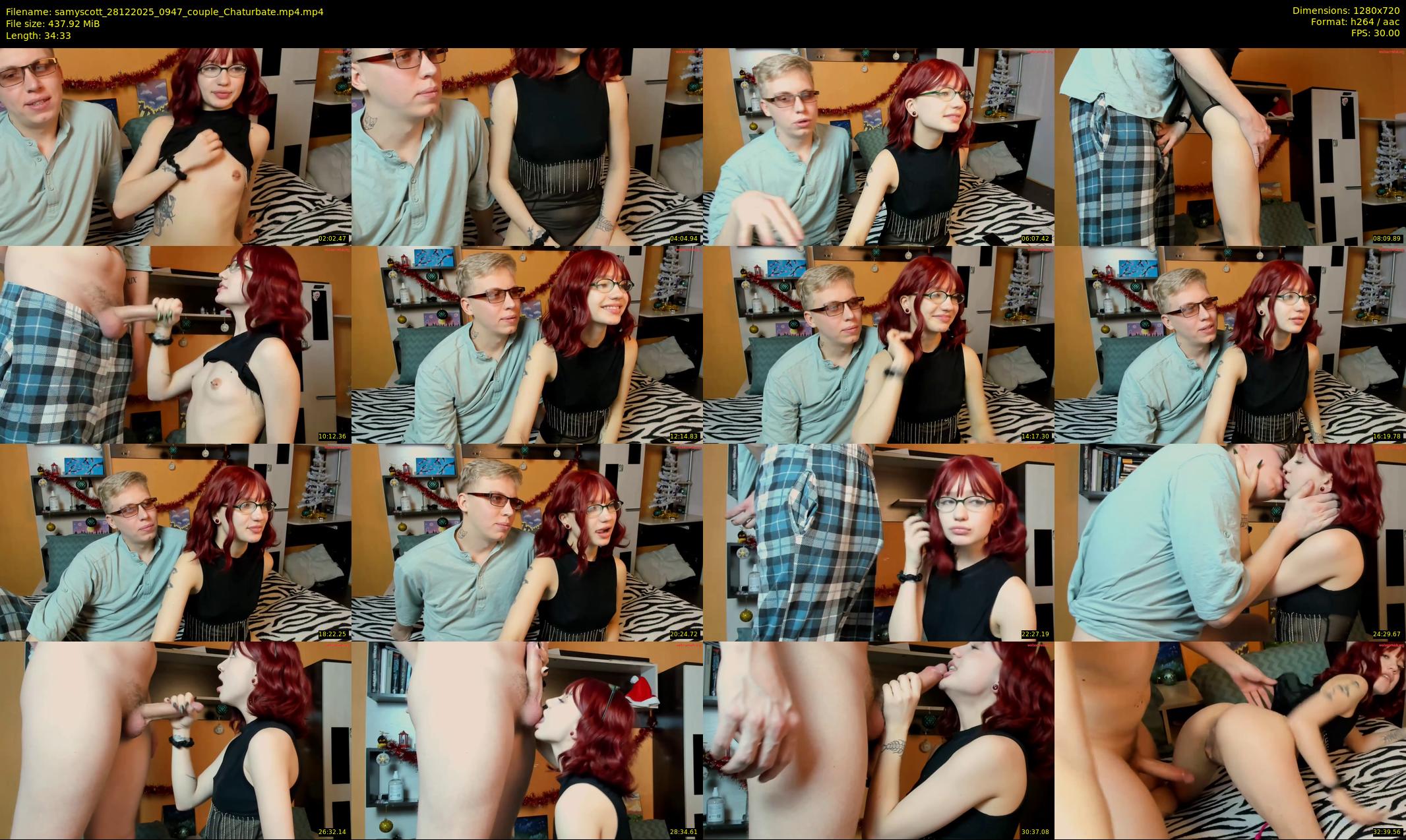 samyscott — 35 minute Chaturbate couple cam show recording, 720p, Dec 28, 2025