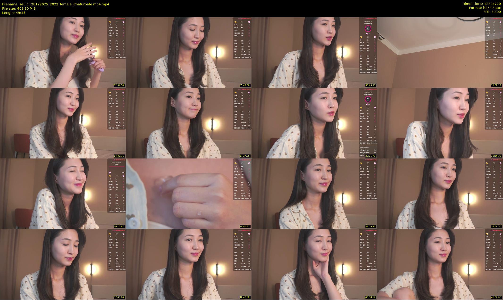 seulbi — 50 minute Chaturbate female cam show recording, 720p, Dec 28, 2025