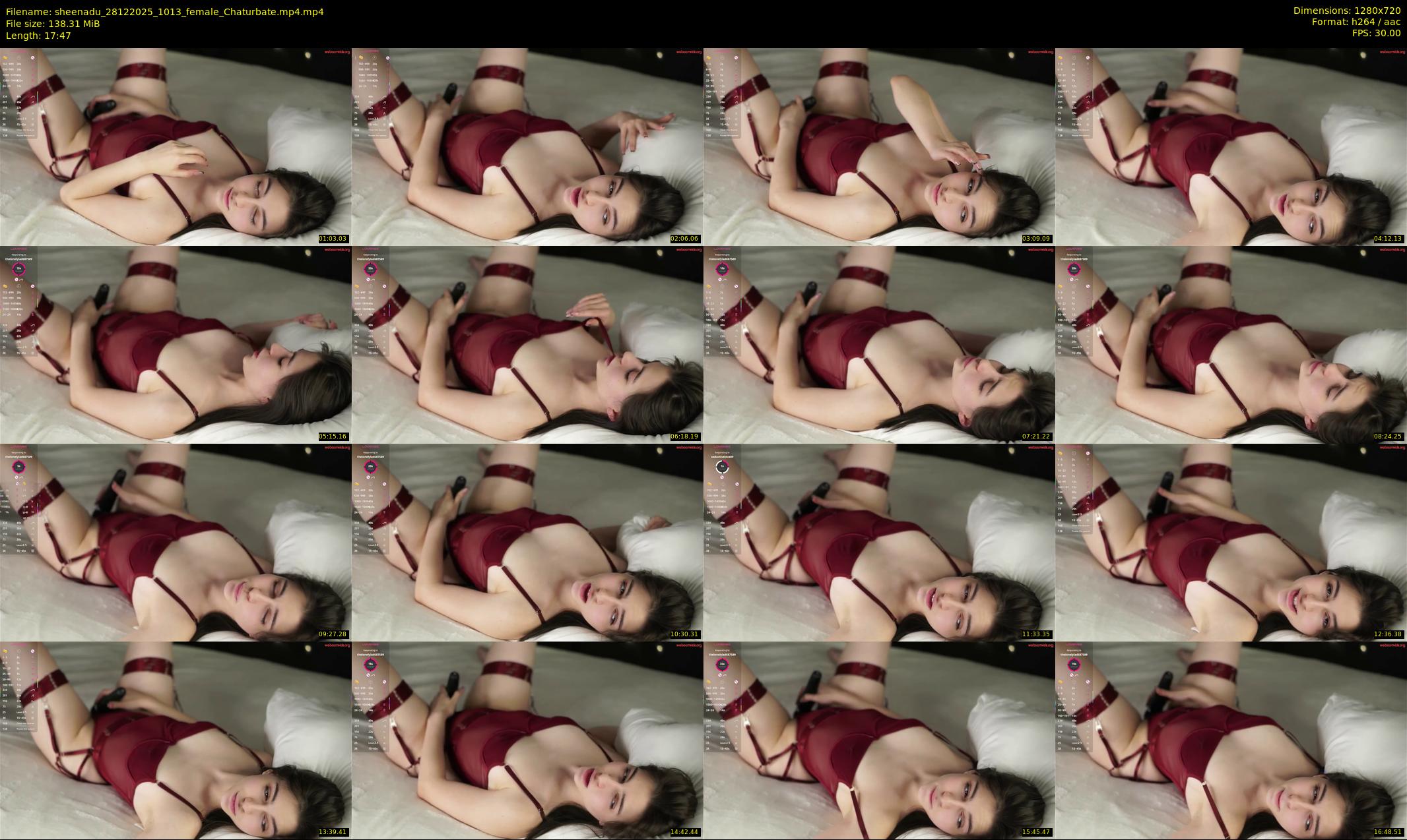 sheenadu — 18 minute Chaturbate female cam show recording, 720p, Dec 28, 2025