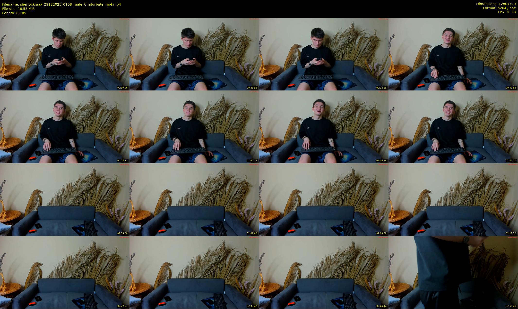 sherlockmax — 4 minute Chaturbate male cam show recording, 720p, Dec 29, 2025