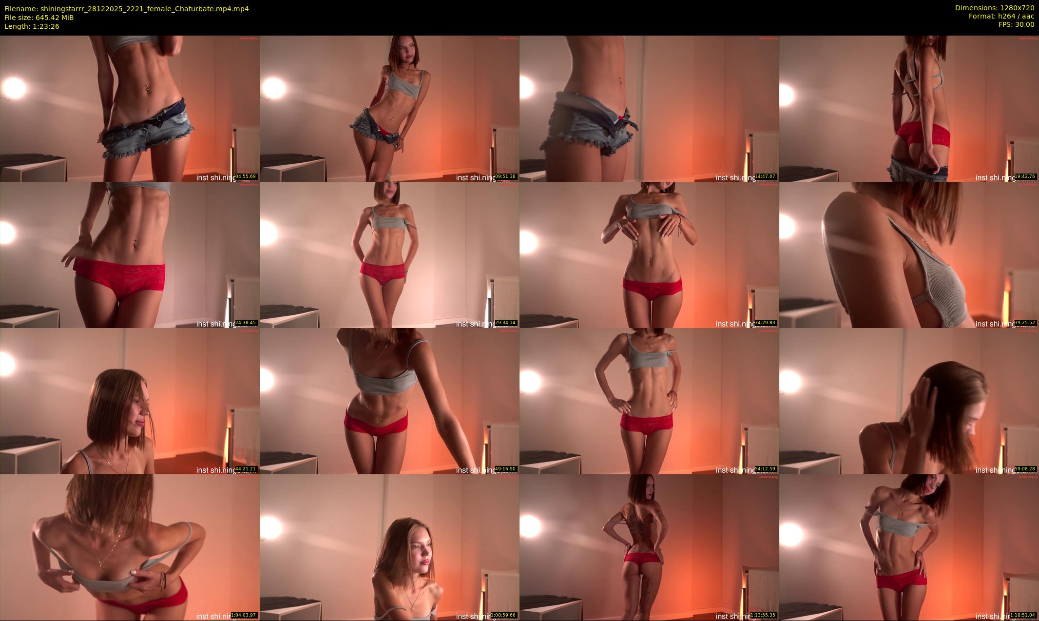 shiningstarrr — 84 minute Chaturbate female cam show recording, 720p, Dec 28, 2025