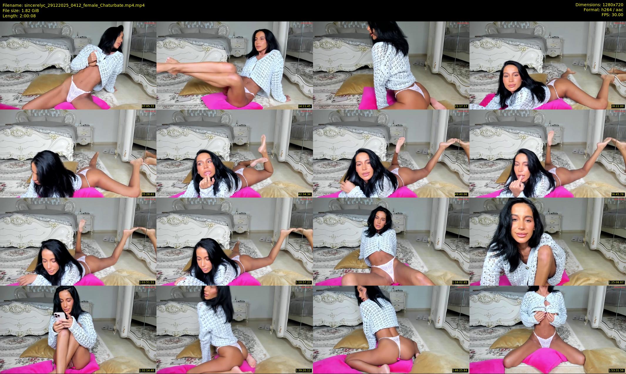 sincerelyc — 121 minute Chaturbate female cam show recording, 720p, Dec 29, 2025