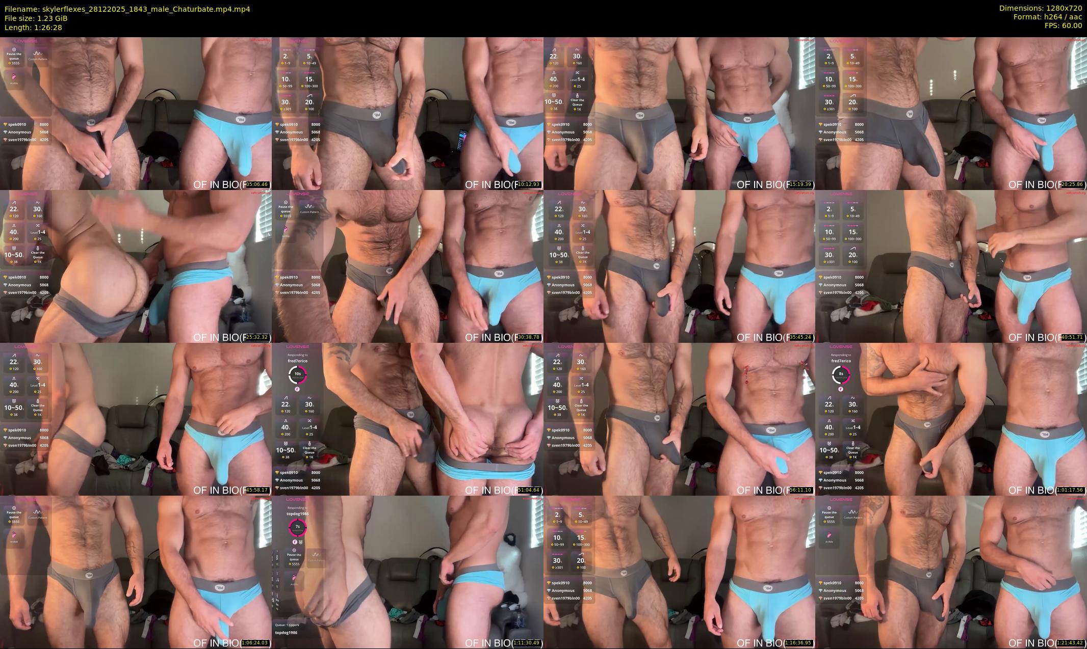 skylerflexes — 87 minute Chaturbate male cam show recording, 720p, Dec 28, 2025