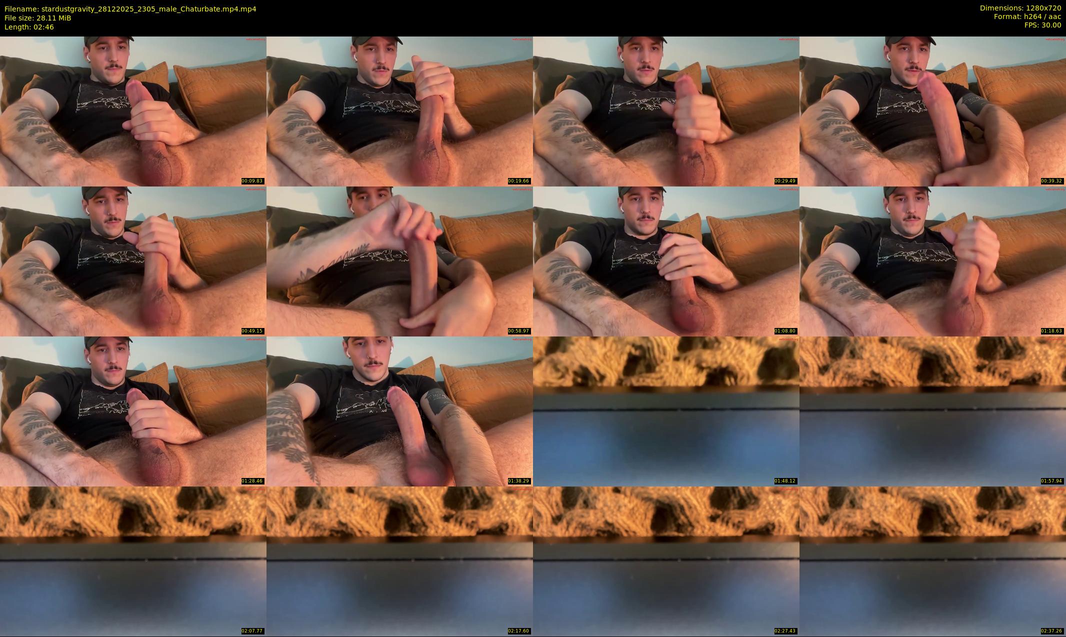 stardustgravity — 3 minute Chaturbate male cam show recording, 720p, Dec 28, 2025