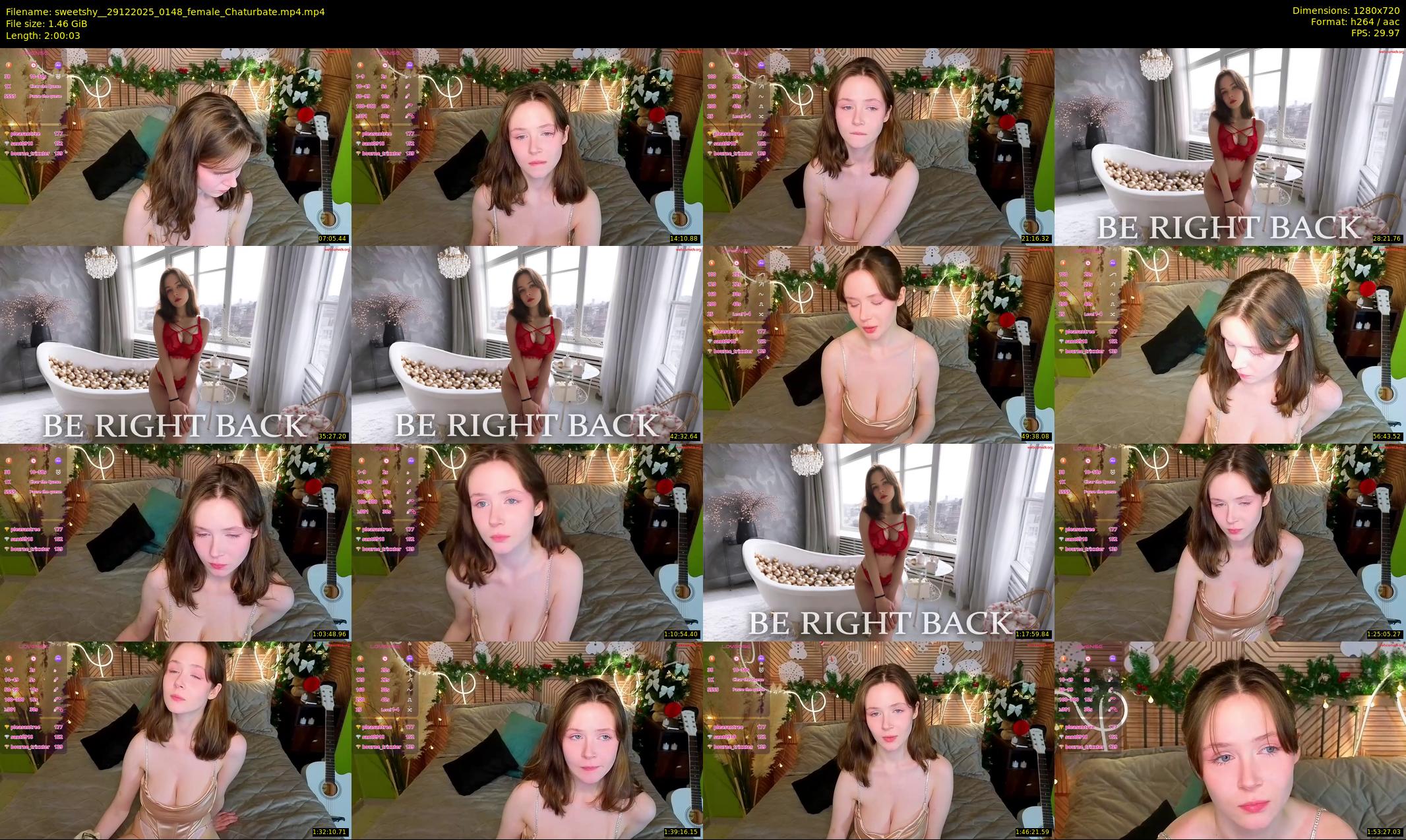 sweetshy_ — 121 minute Chaturbate female cam show recording, 720p, Dec 29, 2025