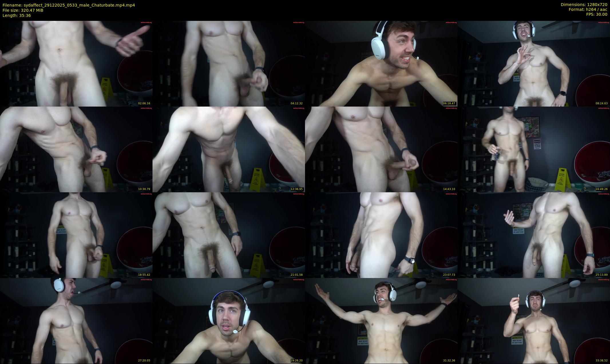 sydaffect — 36 minute Chaturbate male cam show recording, 720p, Dec 29, 2025