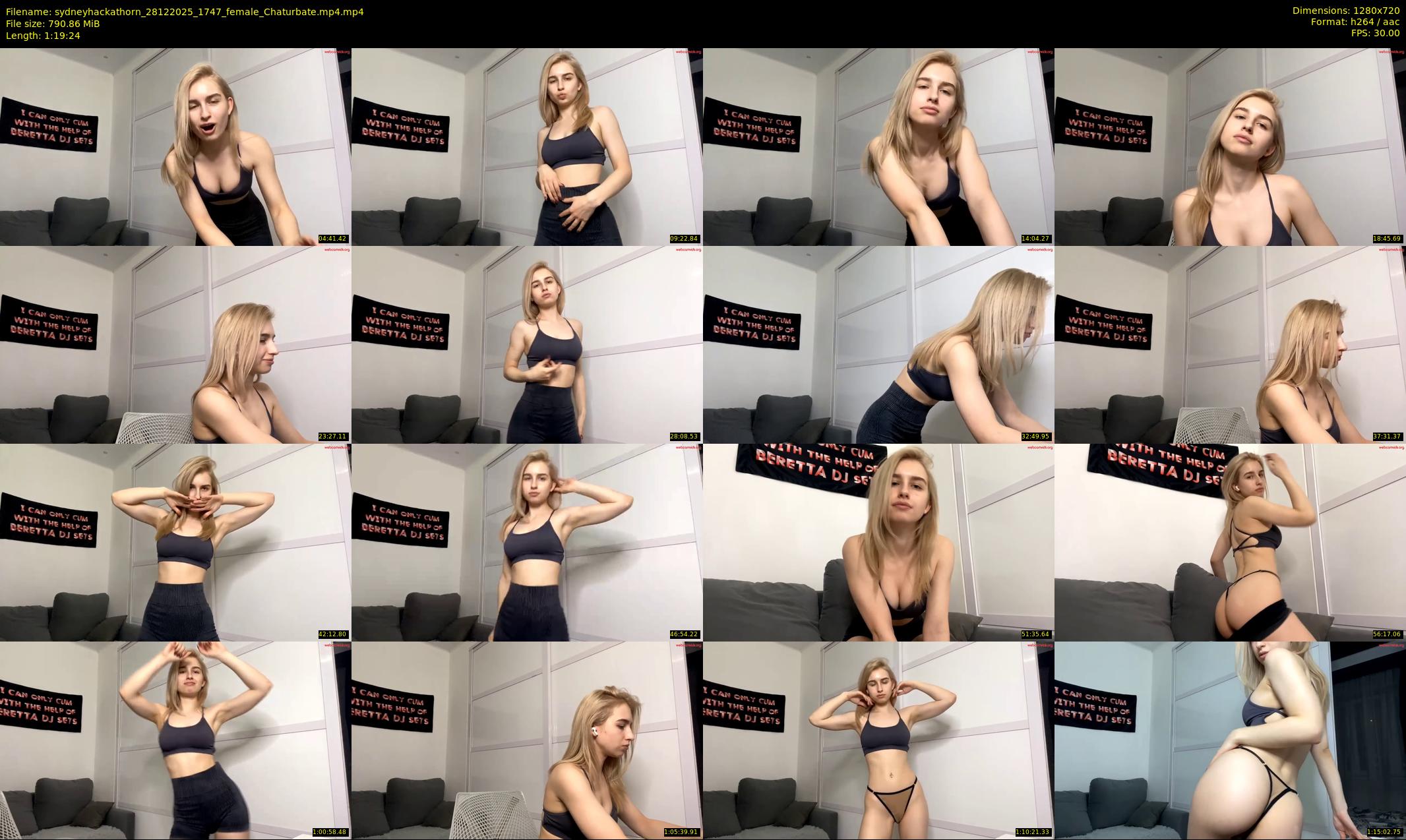 sydneyhackathorn — 80 minute Chaturbate female cam show recording, 720p, Dec 28, 2025