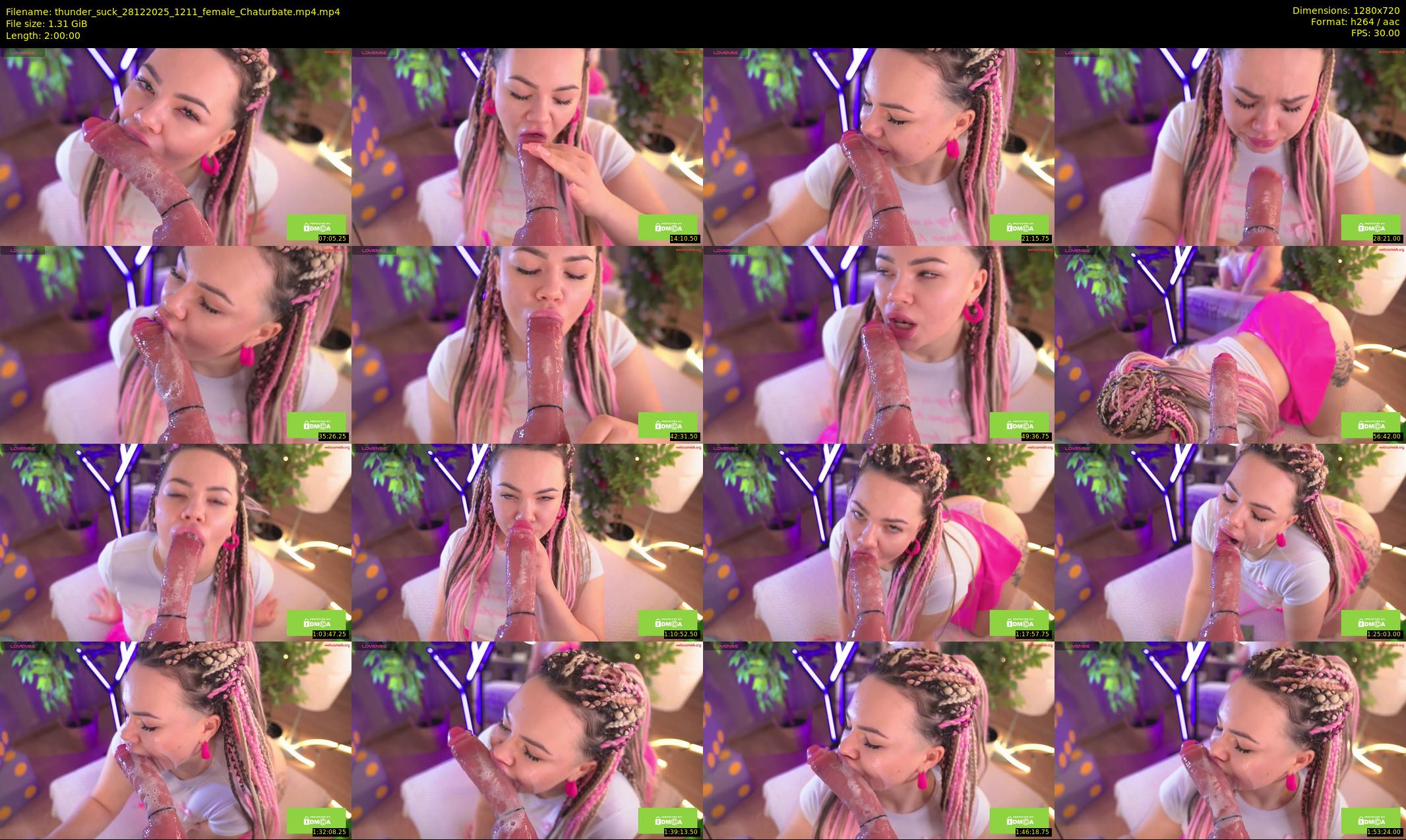 thunder_suck — 120 minute Chaturbate female cam show recording, 720p, Dec 28, 2025