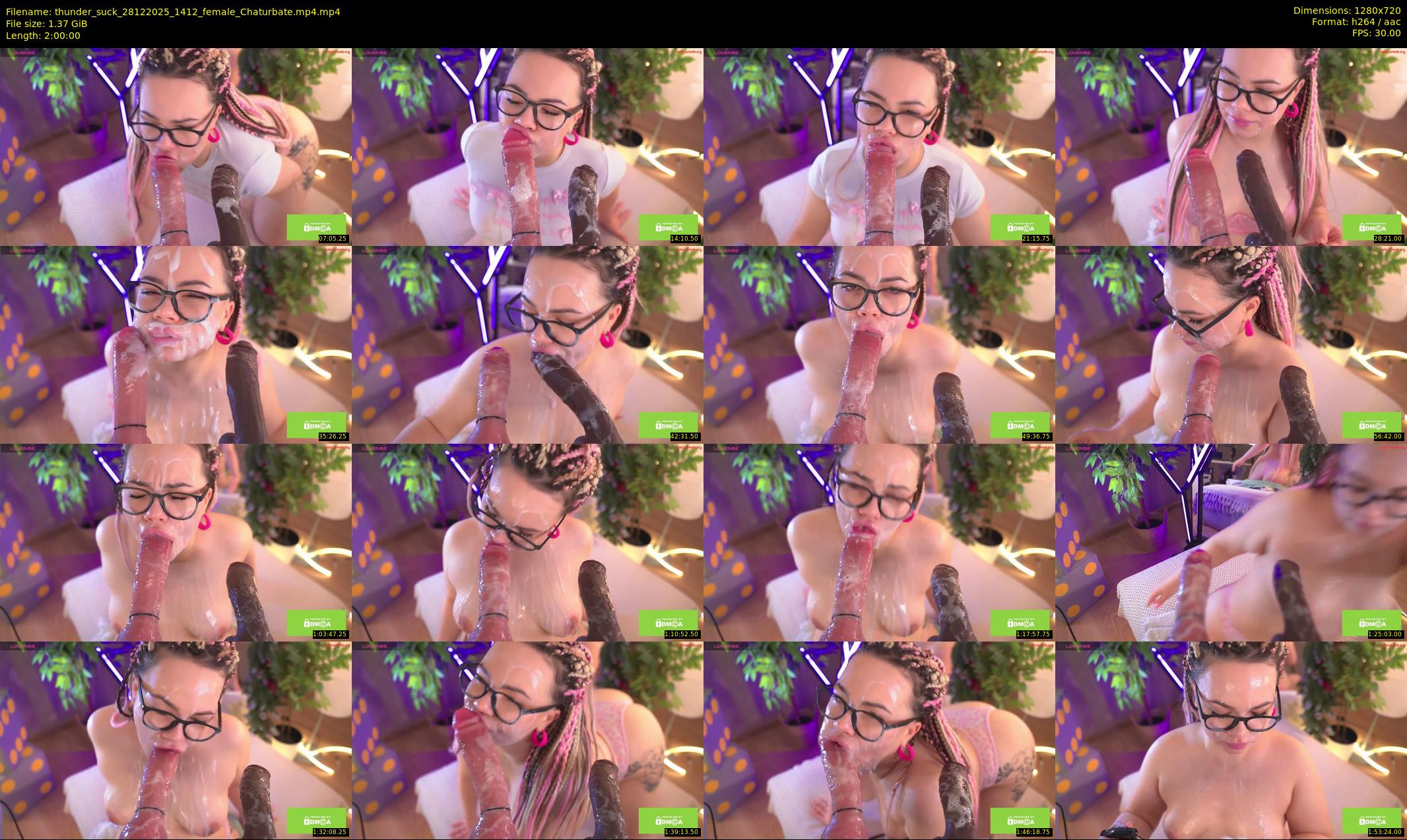 thunder_suck — 120 minute Chaturbate female cam show recording, 720p, Dec 28, 2025