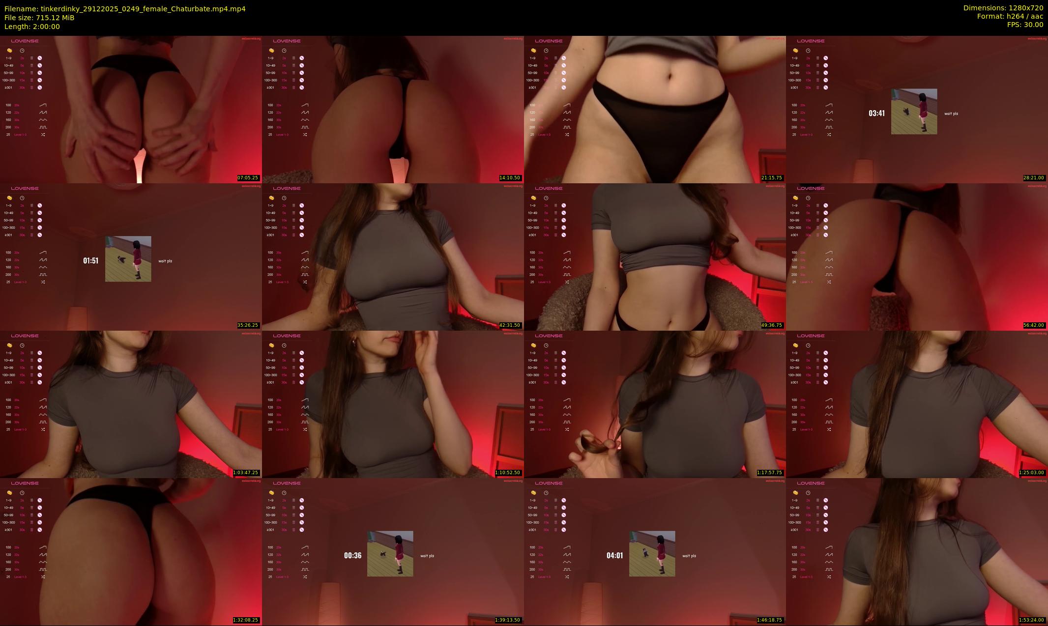 tinkerdinky — 120 minute Chaturbate female cam show recording, 720p, Dec 29, 2025