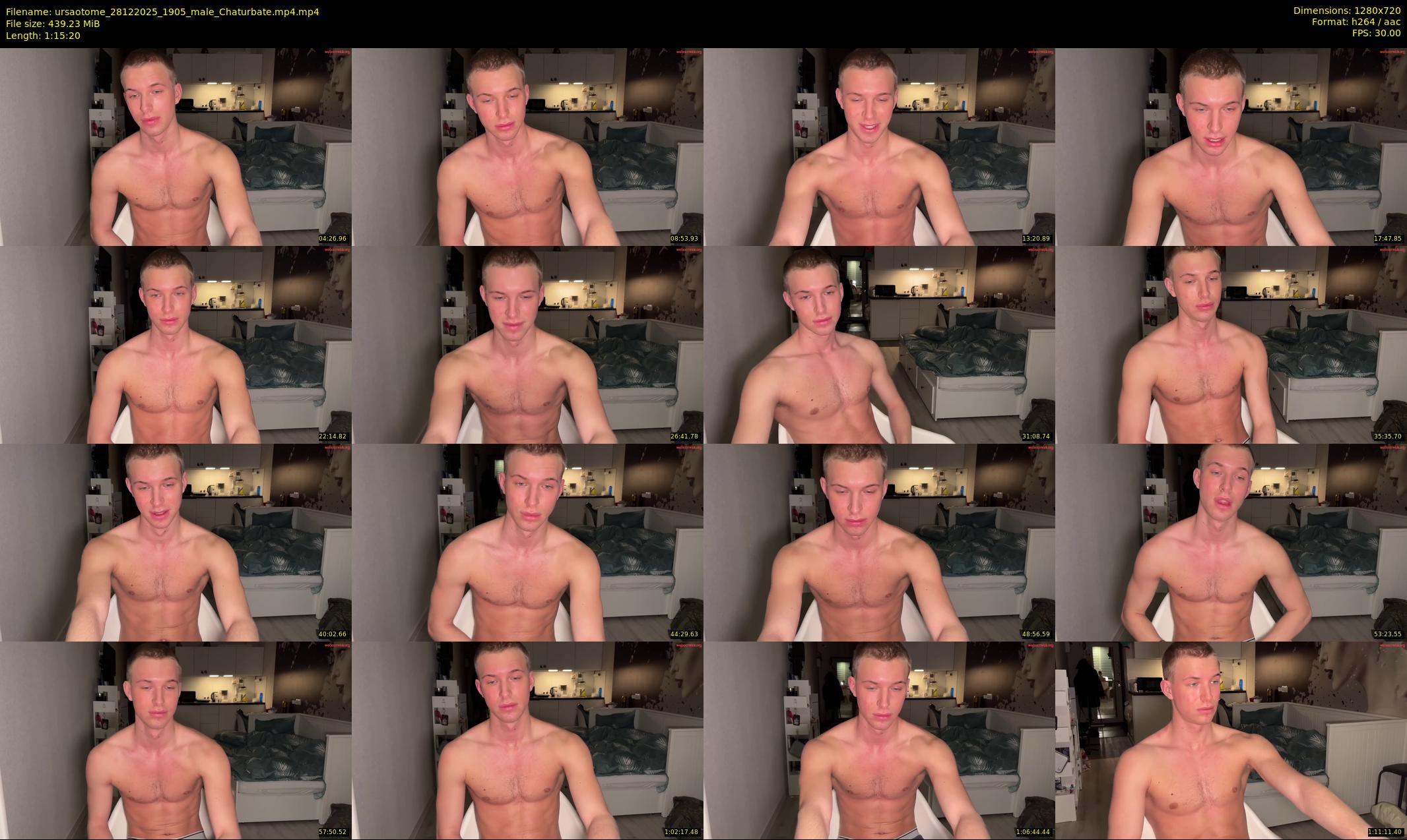 ursaotome — 76 minute Chaturbate male cam show recording, 720p, Dec 28, 2025