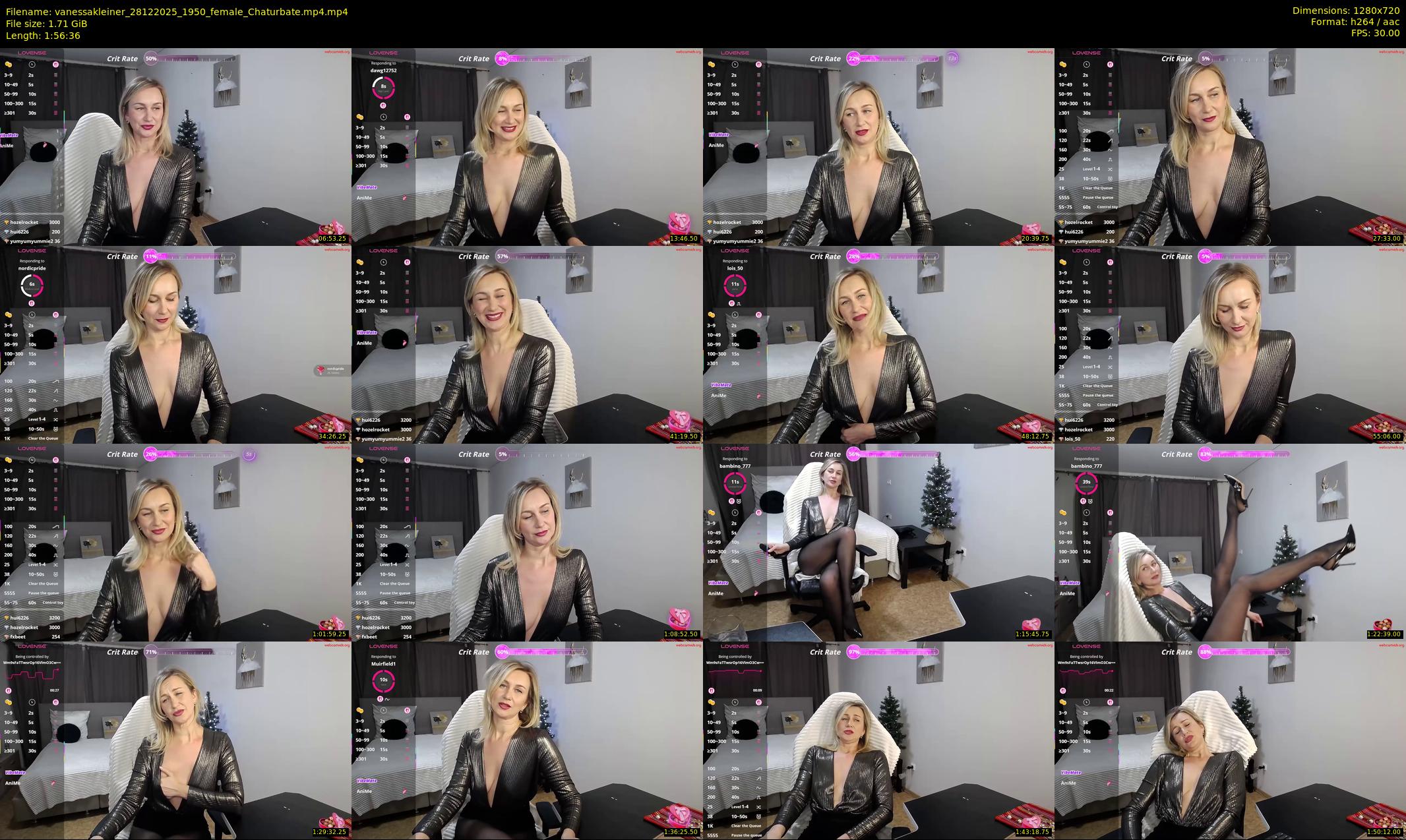 vanessakleiner — 117 minute Chaturbate female cam show recording, 720p, Dec 28, 2025
