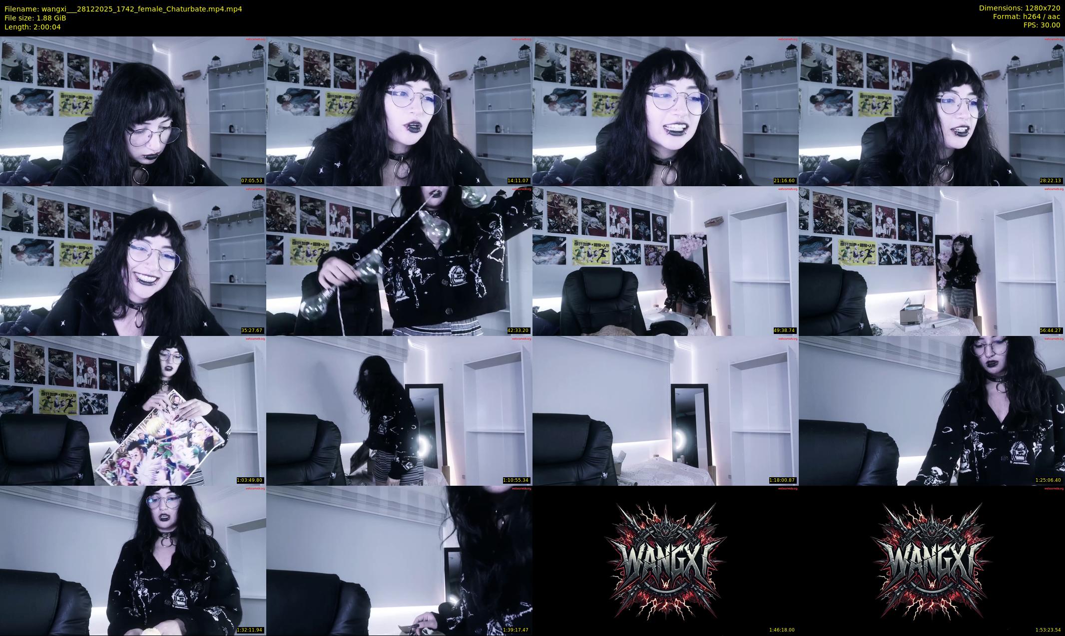 wangxi__ — 121 minute Chaturbate female cam show recording, 720p, Dec 28, 2025