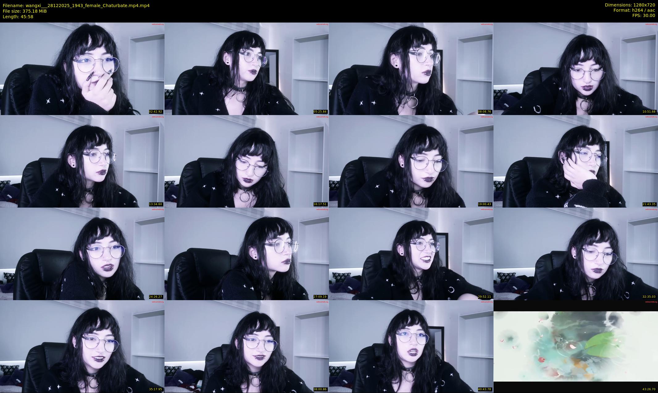 wangxi__ — 46 minute Chaturbate female cam show recording, 720p, Dec 28, 2025