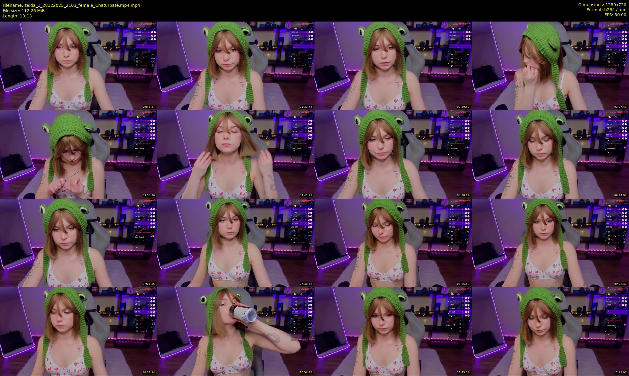 zelda_1 — 14 minute Chaturbate female cam show recording, 720p, Dec 28, 2025