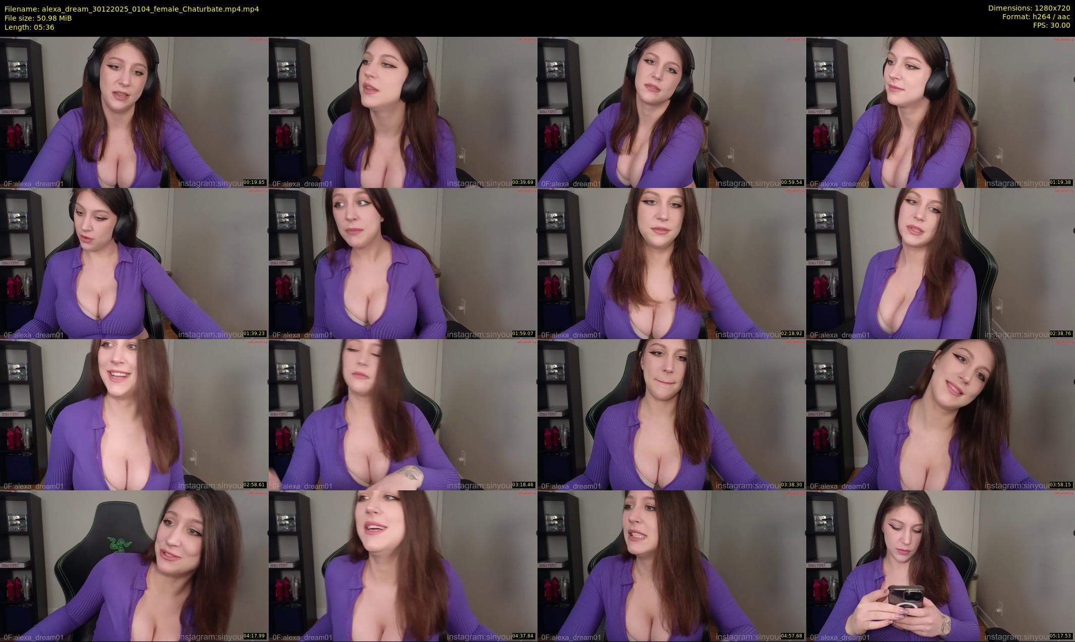 alexa_dream — 6 minute Chaturbate female cam show recording, 720p, Dec 30, 2025