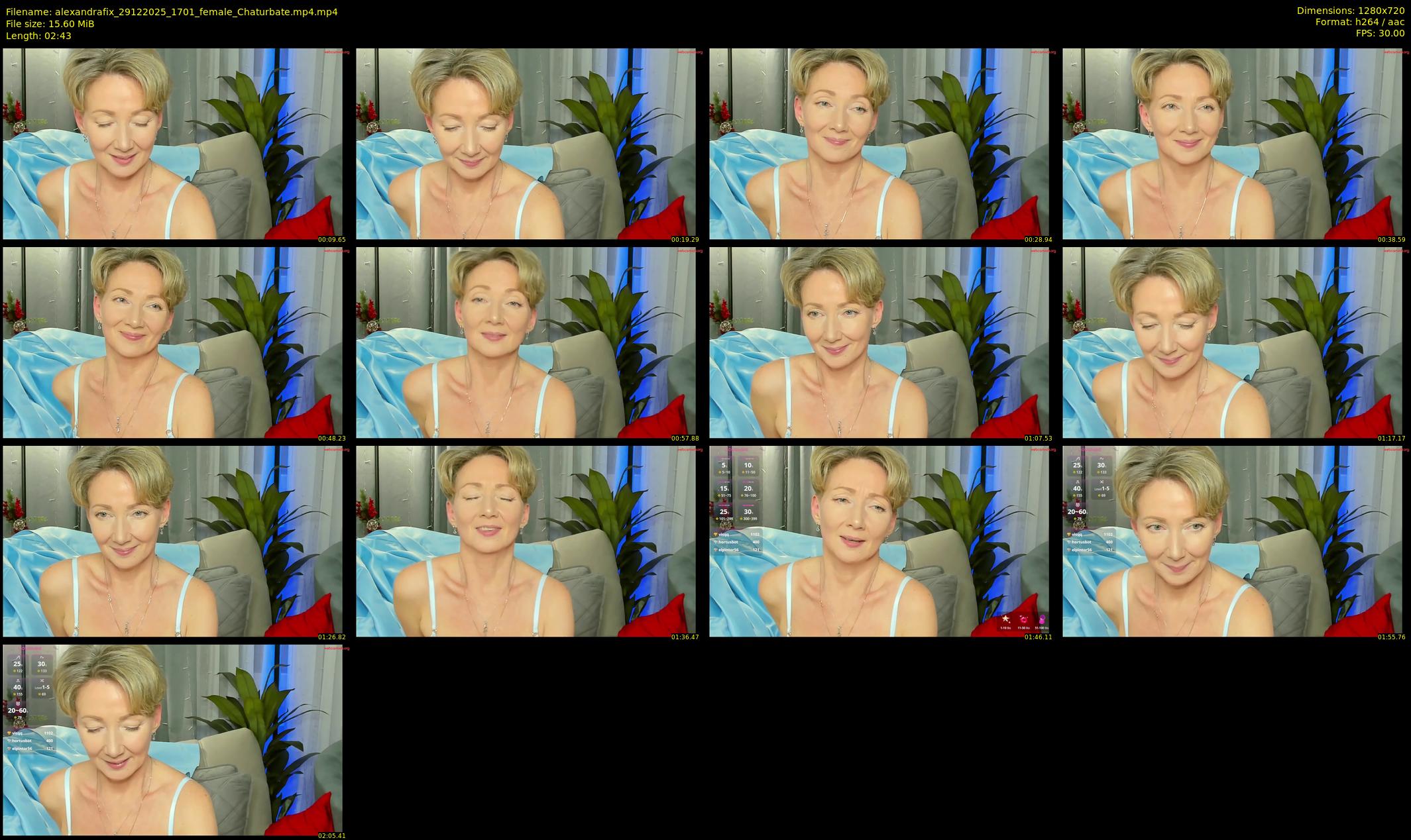 alexandrafix — 3 minute Chaturbate female cam show recording, 720p, Dec 29, 2025