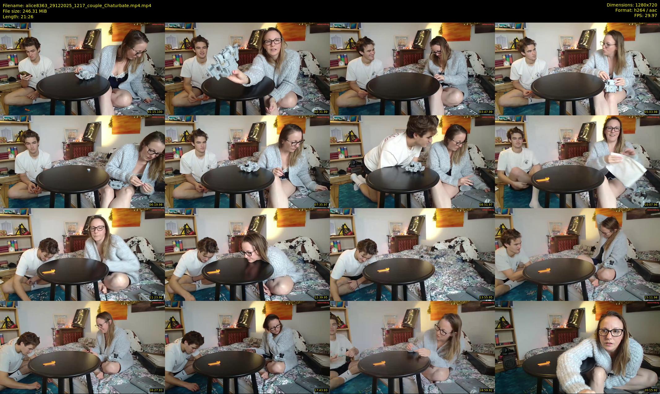 alice8363 — 22 minute Chaturbate female cam show recording, 720p, Dec 29, 2025