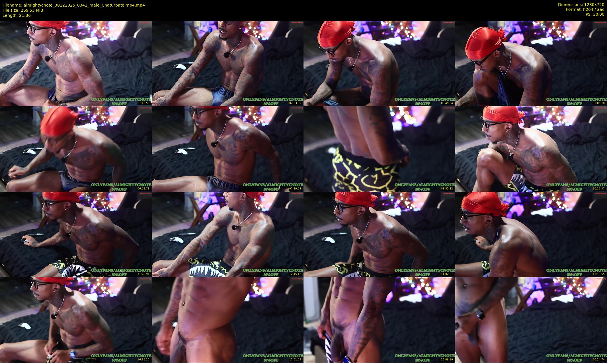 almightycnote — 22 minute Chaturbate male cam show recording, 720p, Dec 30, 2025