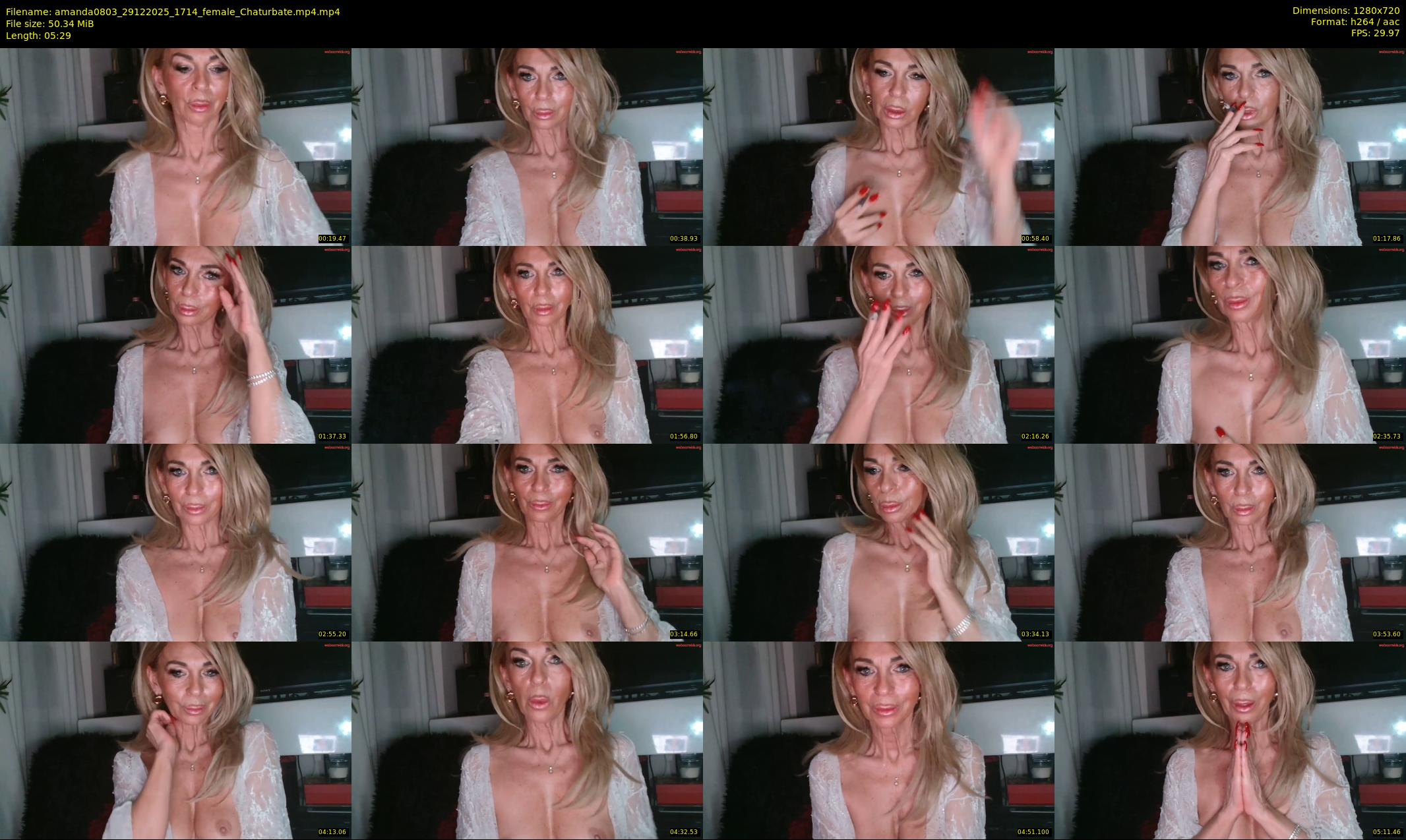 amanda0803 — 6 minute Chaturbate female cam show recording, 720p, Dec 29, 2025