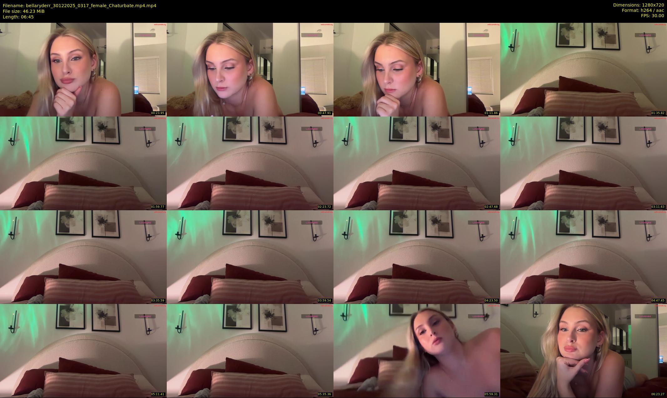 bellaryderr — 7 minute Chaturbate female cam show recording, 720p, Dec 30, 2025