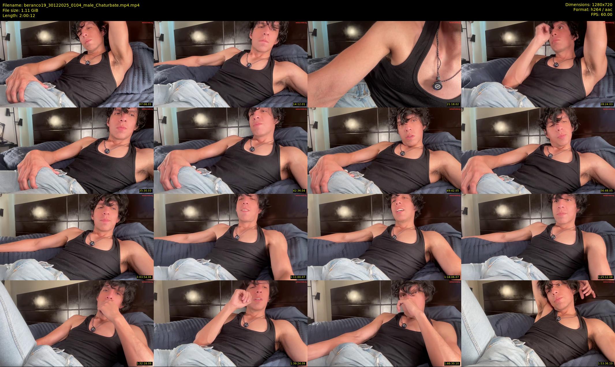 beranco19 — 121 minute Chaturbate male cam show recording, 720p, Dec 30, 2025