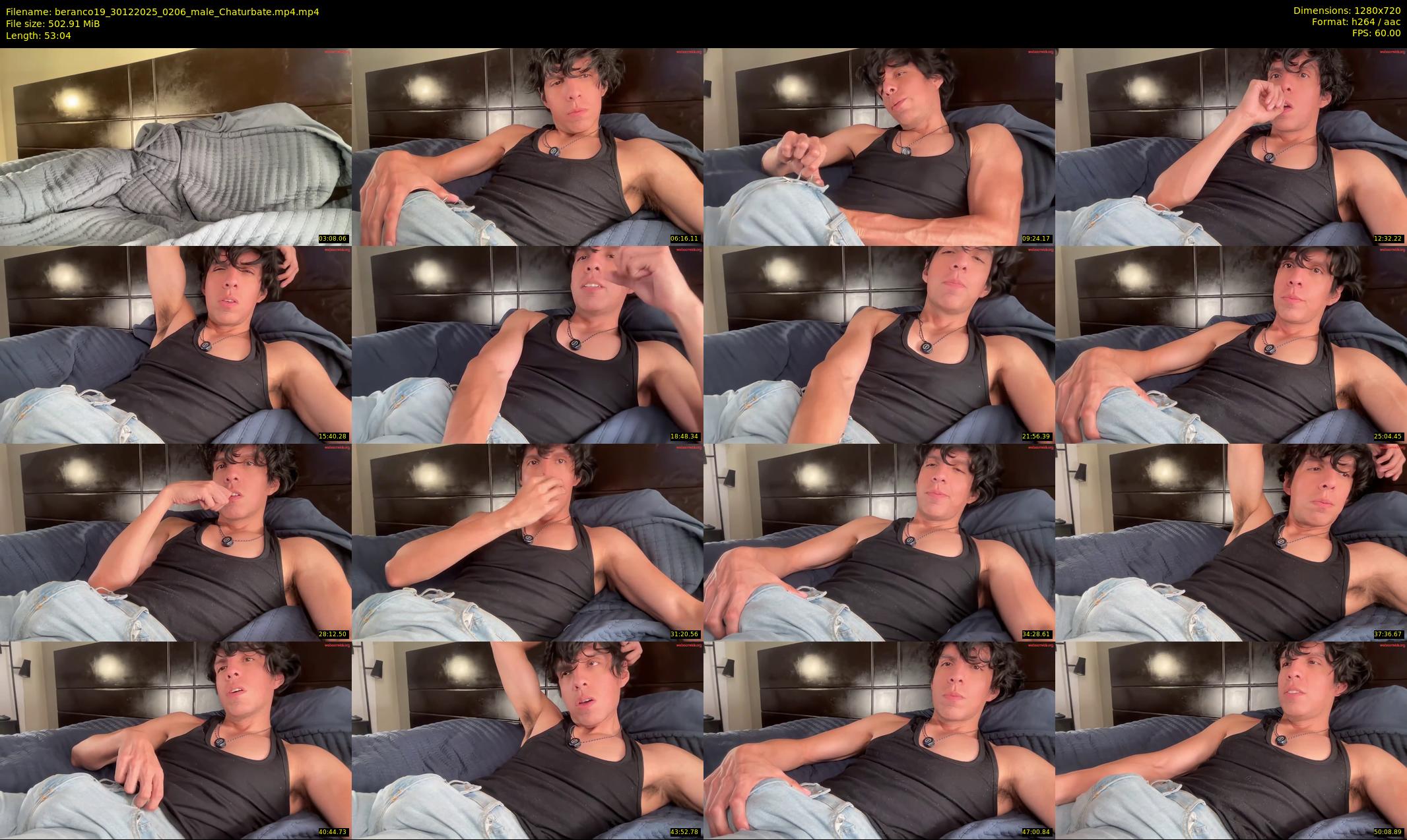 beranco19 — 54 minute Chaturbate male cam show recording, 720p, Dec 30, 2025