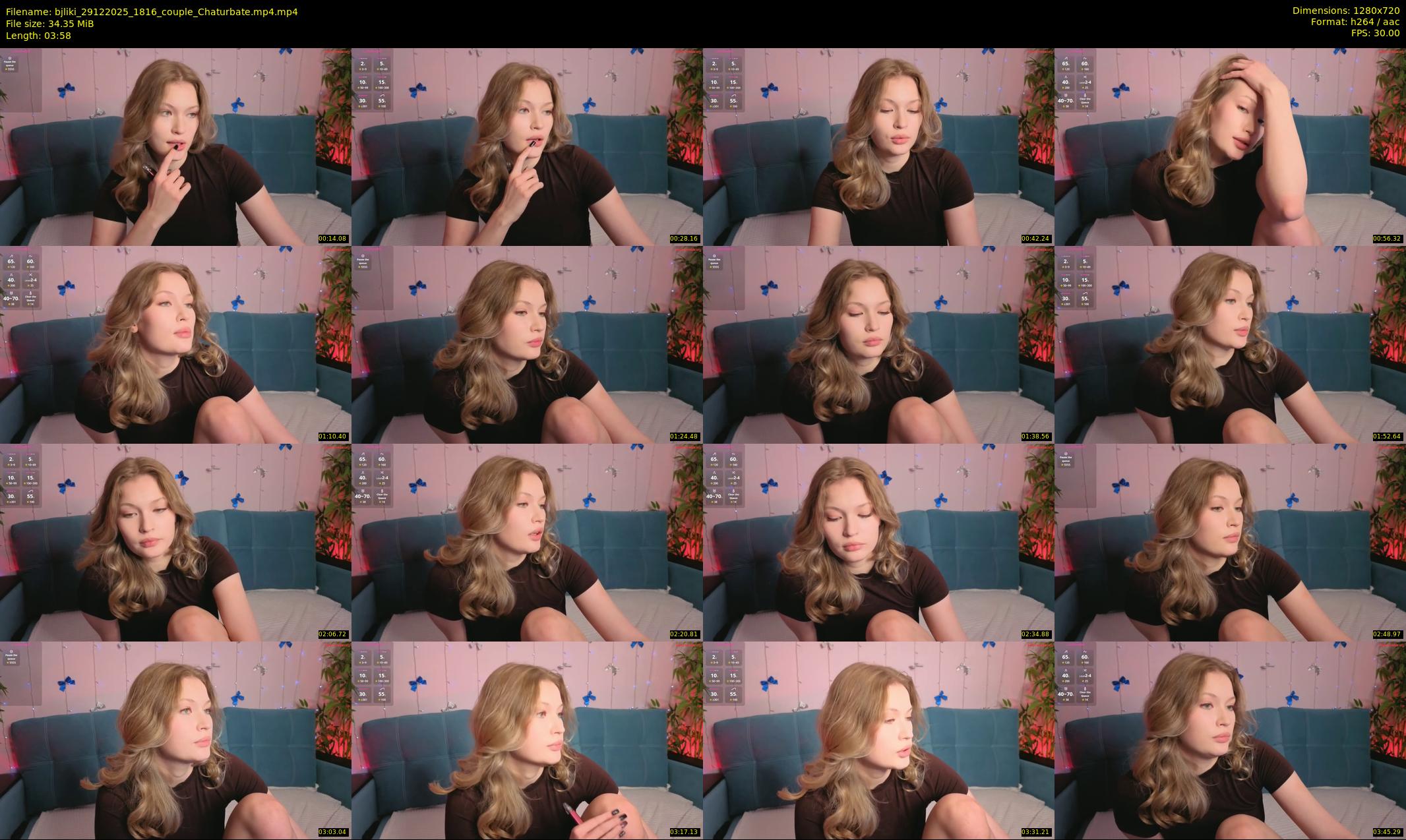 bjliki — 4 minute Chaturbate couple cam show recording, 720p, Dec 29, 2025