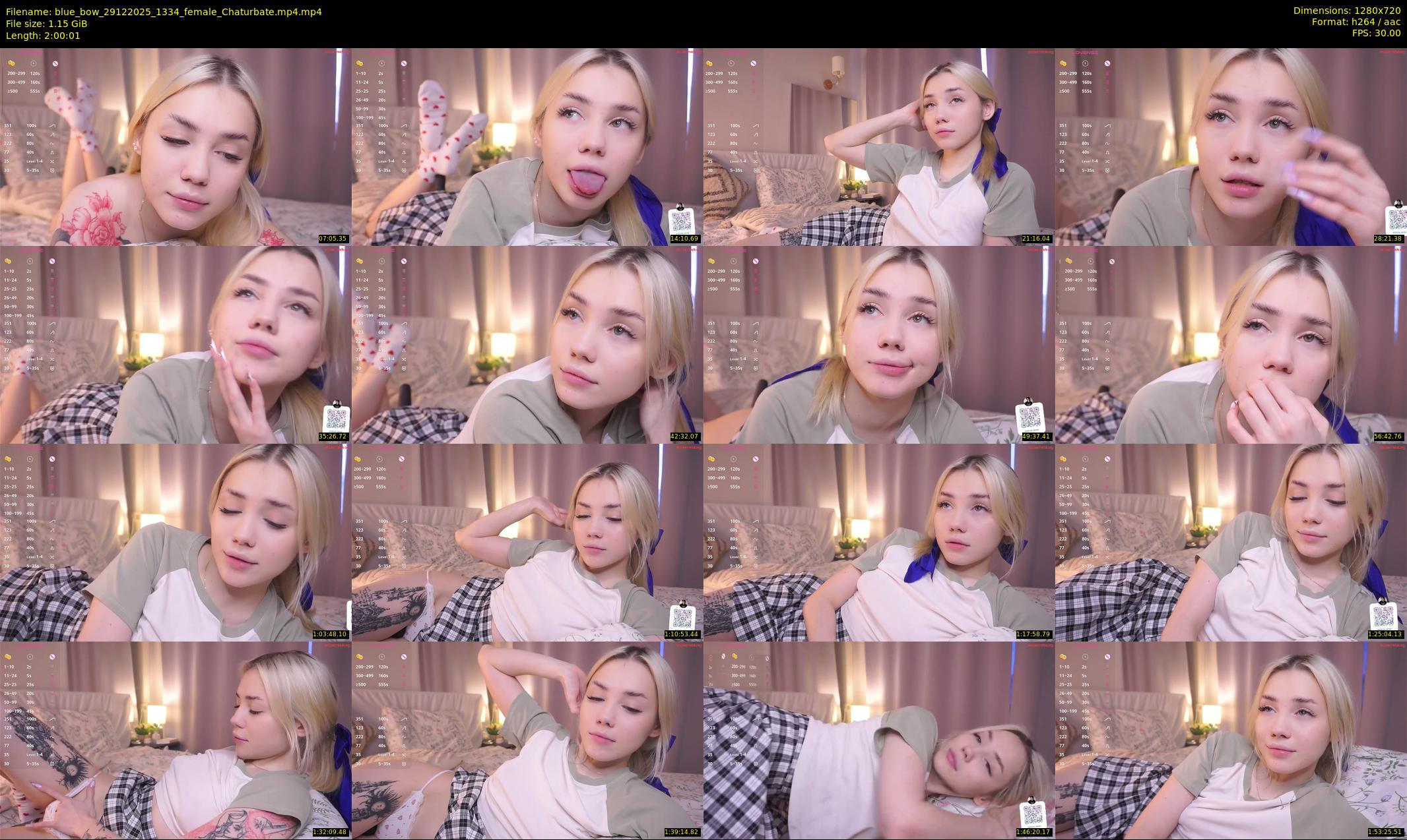 blue_bow — 121 minute Chaturbate female cam show recording, 720p, Dec 29, 2025