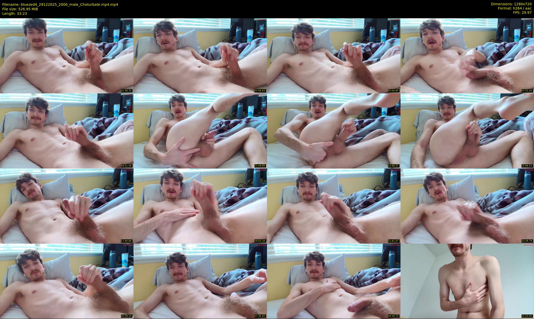 bluezed4 — 34 minute Chaturbate male cam show recording, 720p, Dec 29, 2025