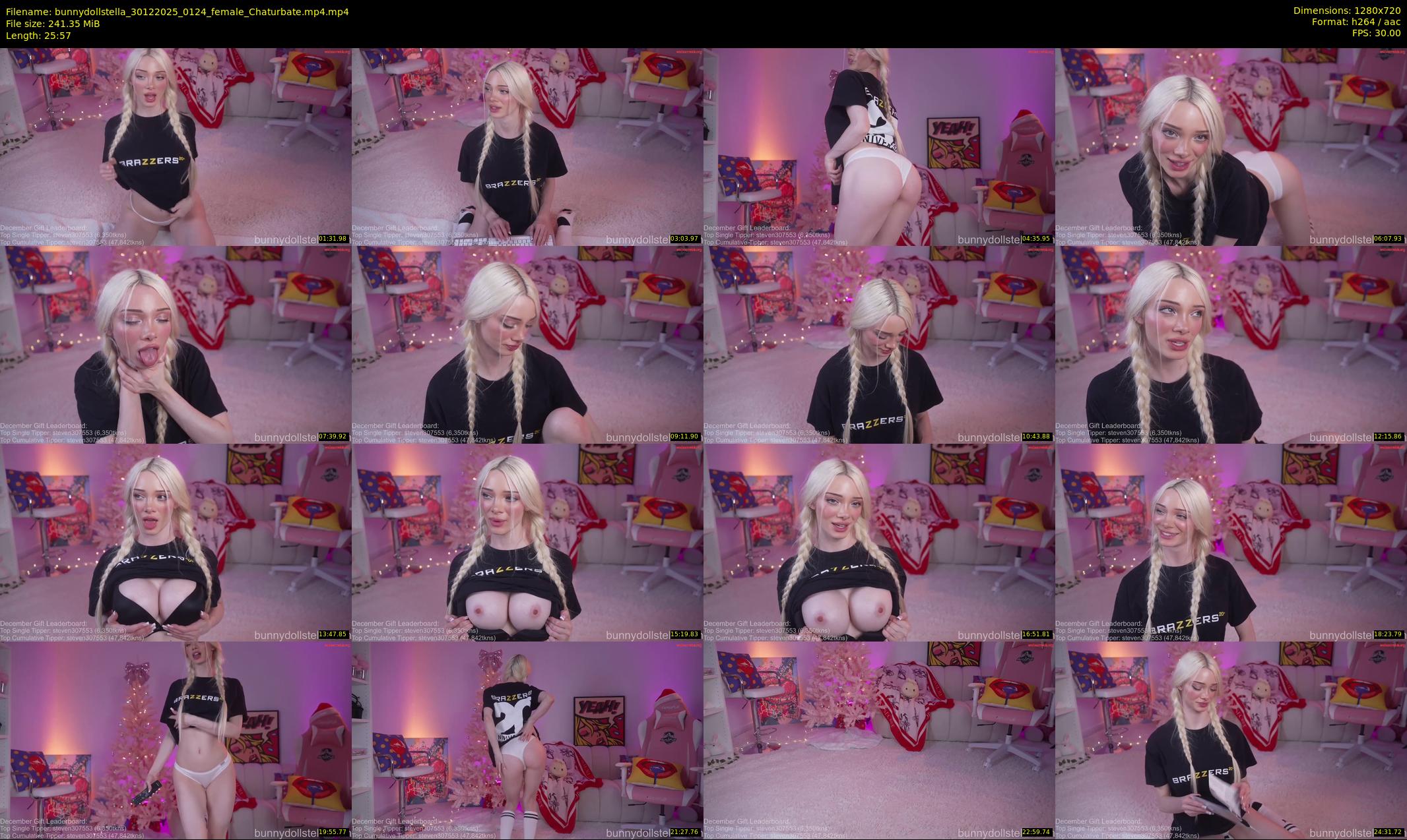 bunnydollstella — 26 minute Chaturbate female cam show recording, 720p, Dec 30, 2025