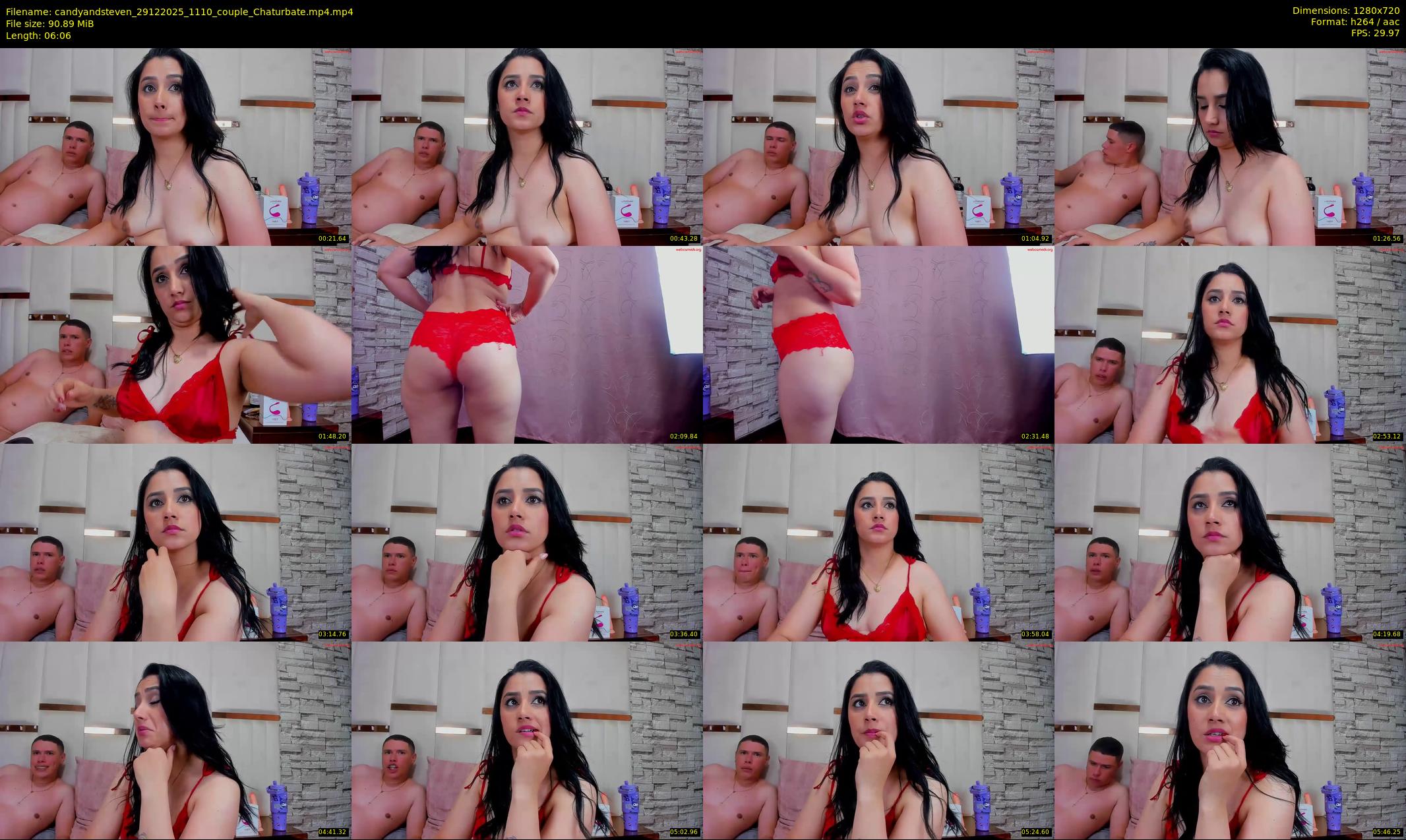 candyandsteven — 7 minute Chaturbate couple cam show recording, 720p, Dec 29, 2025