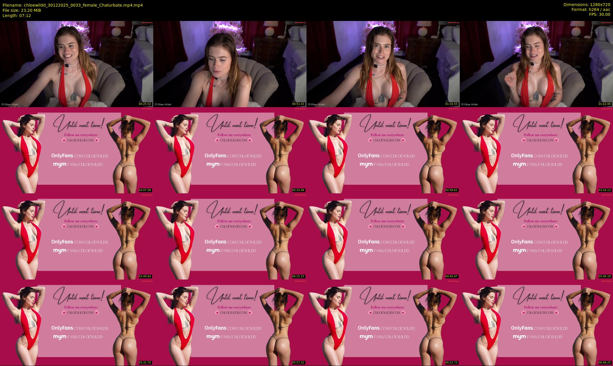 chloewildd — 8 minute Chaturbate female cam show recording, 720p, Dec 30, 2025