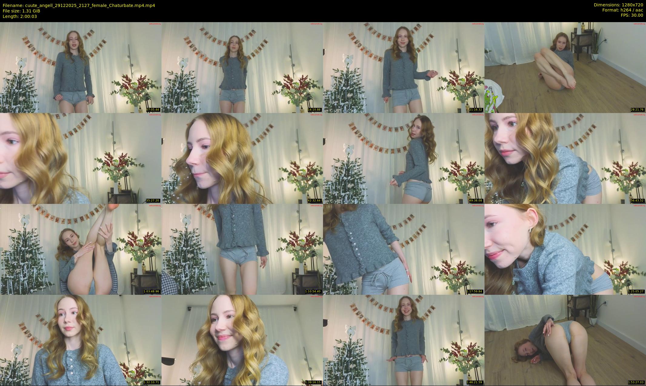 cuute_angell — 121 minute Chaturbate female cam show recording, 720p, Dec 29, 2025
